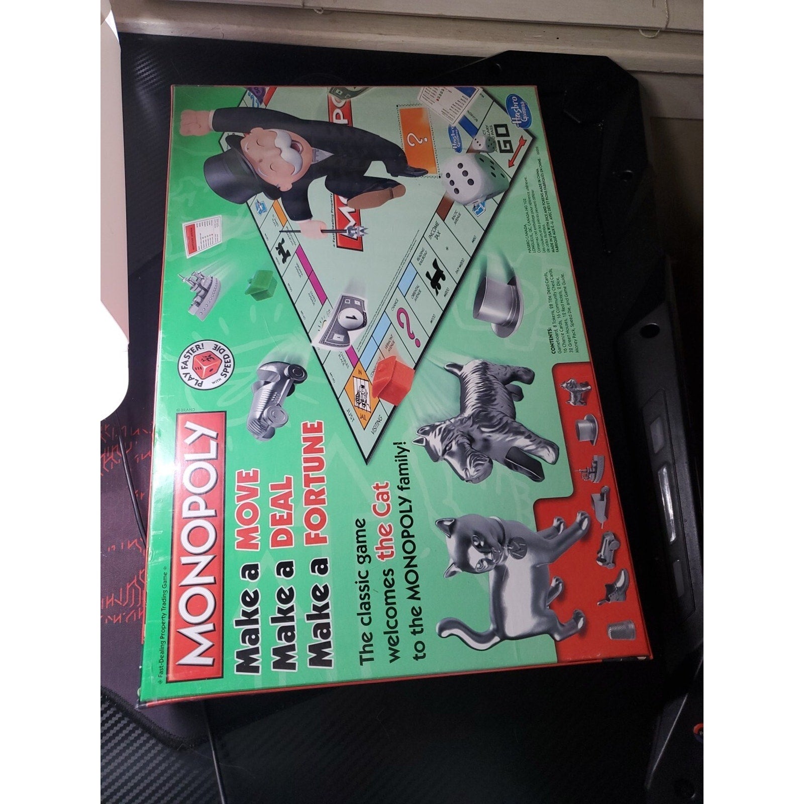 Monopoly Board Game Classic WELCOME THE CAT Token 2014 *New* Factory Sealed