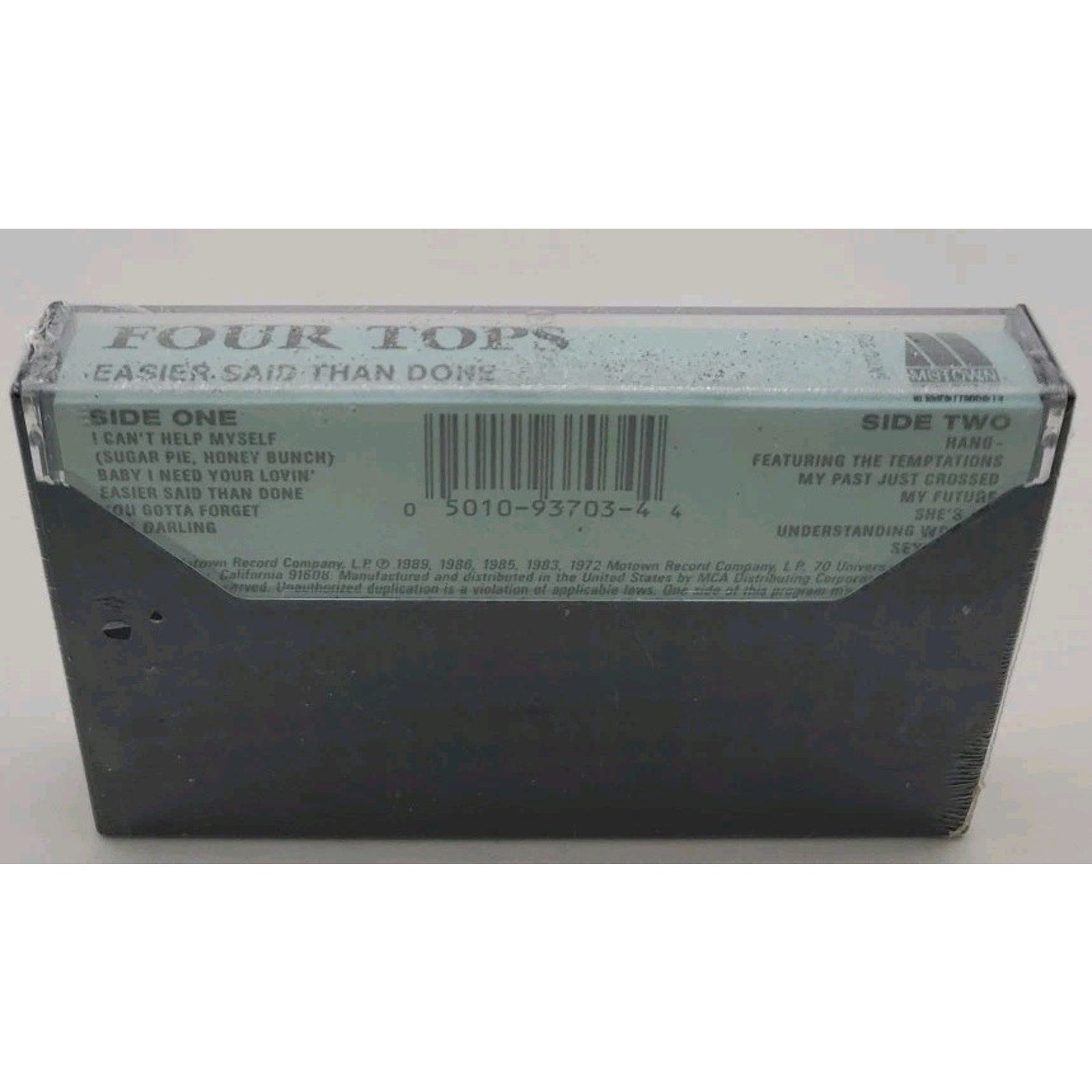 Four Tops - Easier Said Than Done (Cassette, 1986 Motown) *Brand New*