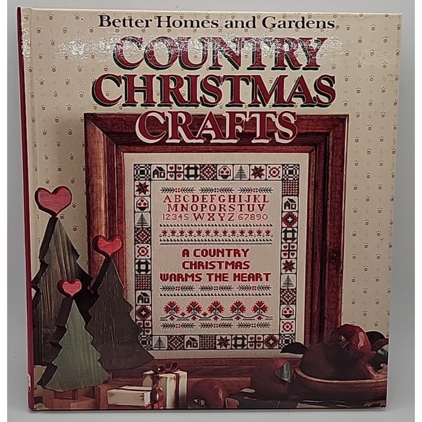 Better Homes and Gardens Country Christmas Crafts Book - 1989 Hardcover 1st Ed.