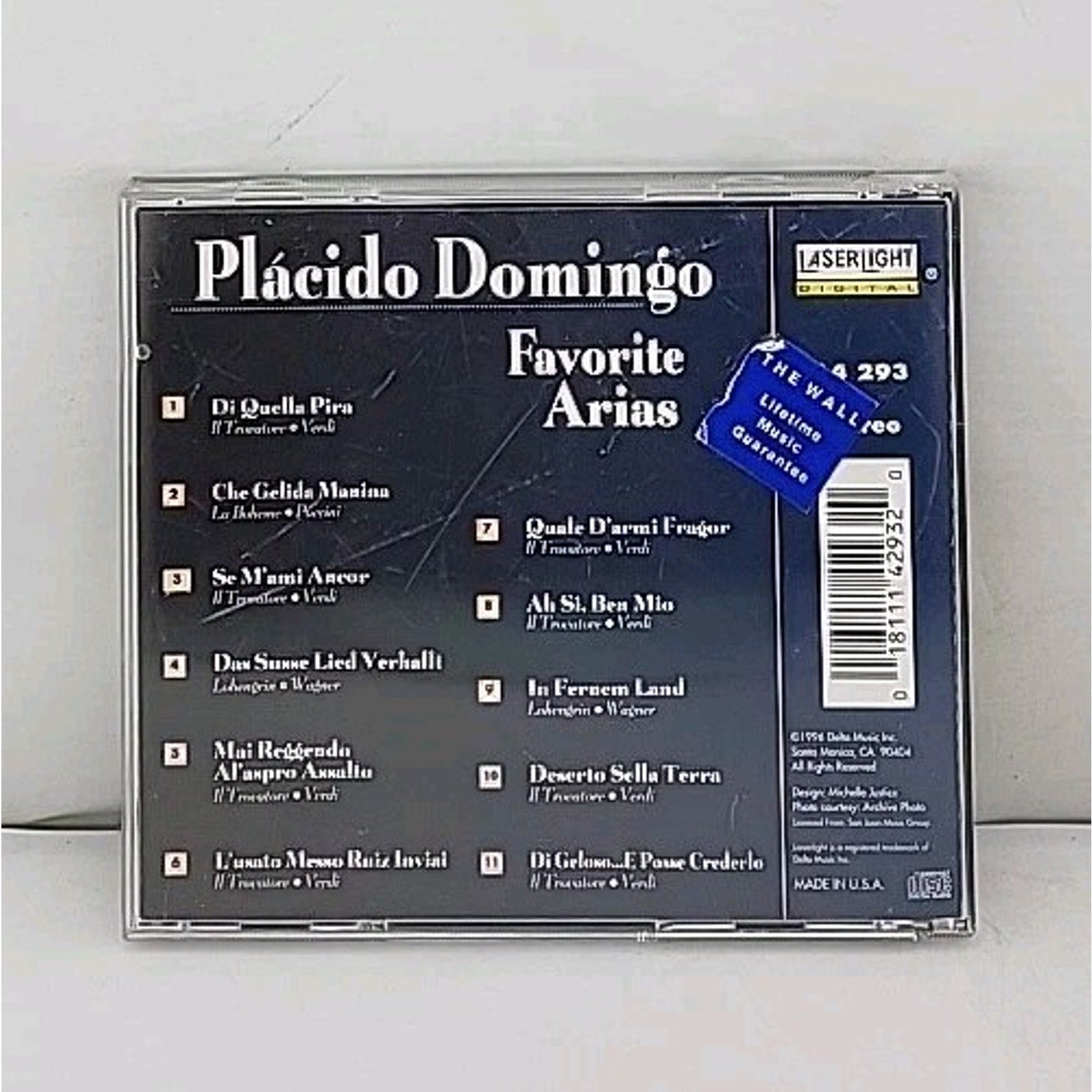 Favorite Arias by Placido Domingo (CD, 1996)