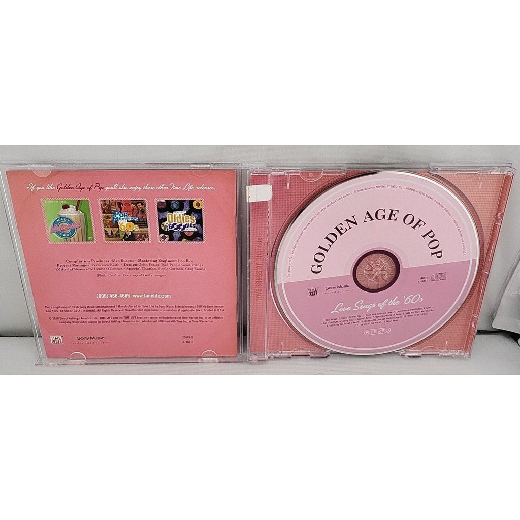 Golden Age of Pop: Love Songs of the '60s by Various Artists (CD, Time/Life...