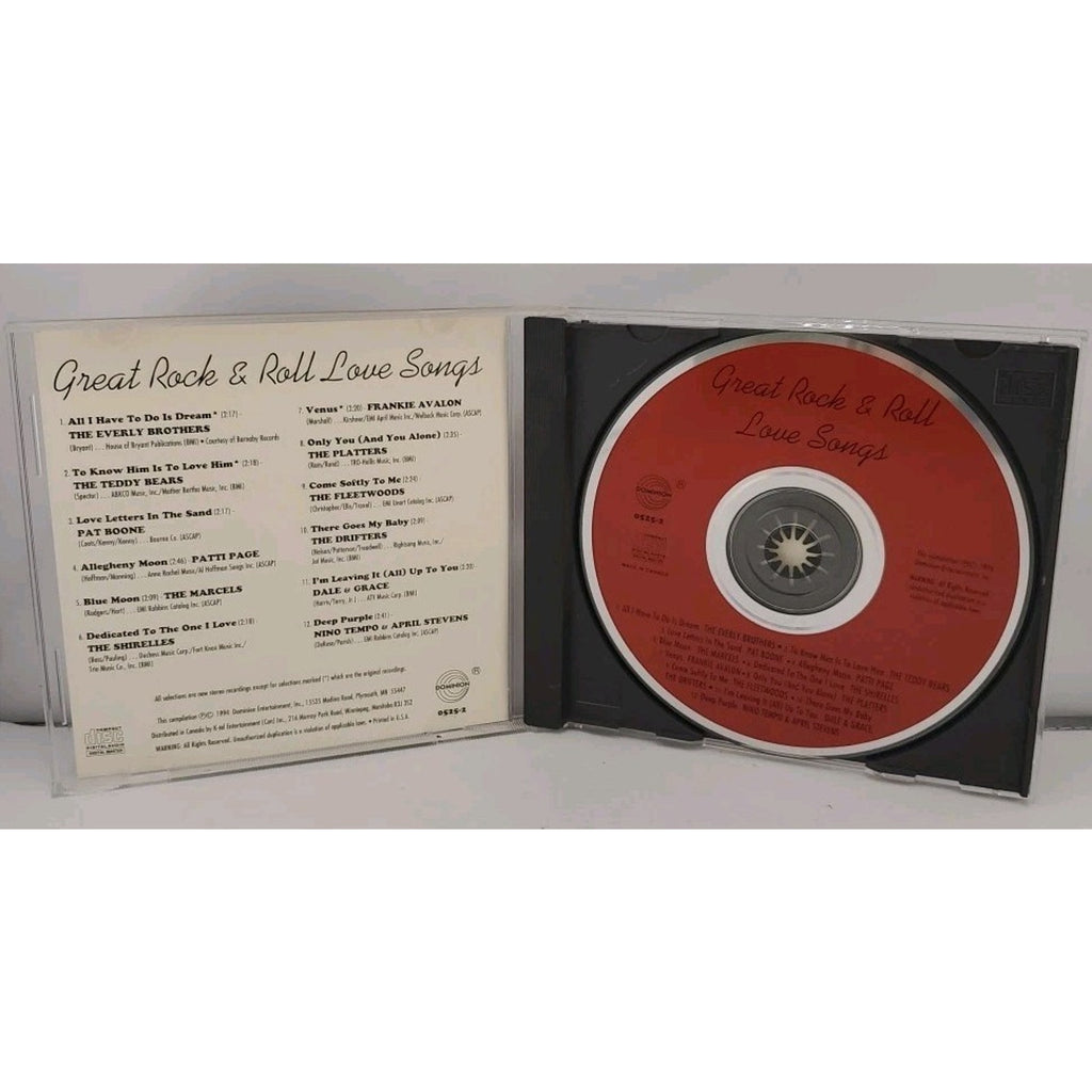 Great Rock & Roll Love Songs by Various Artists (CD, Nov-1998, Dominion)