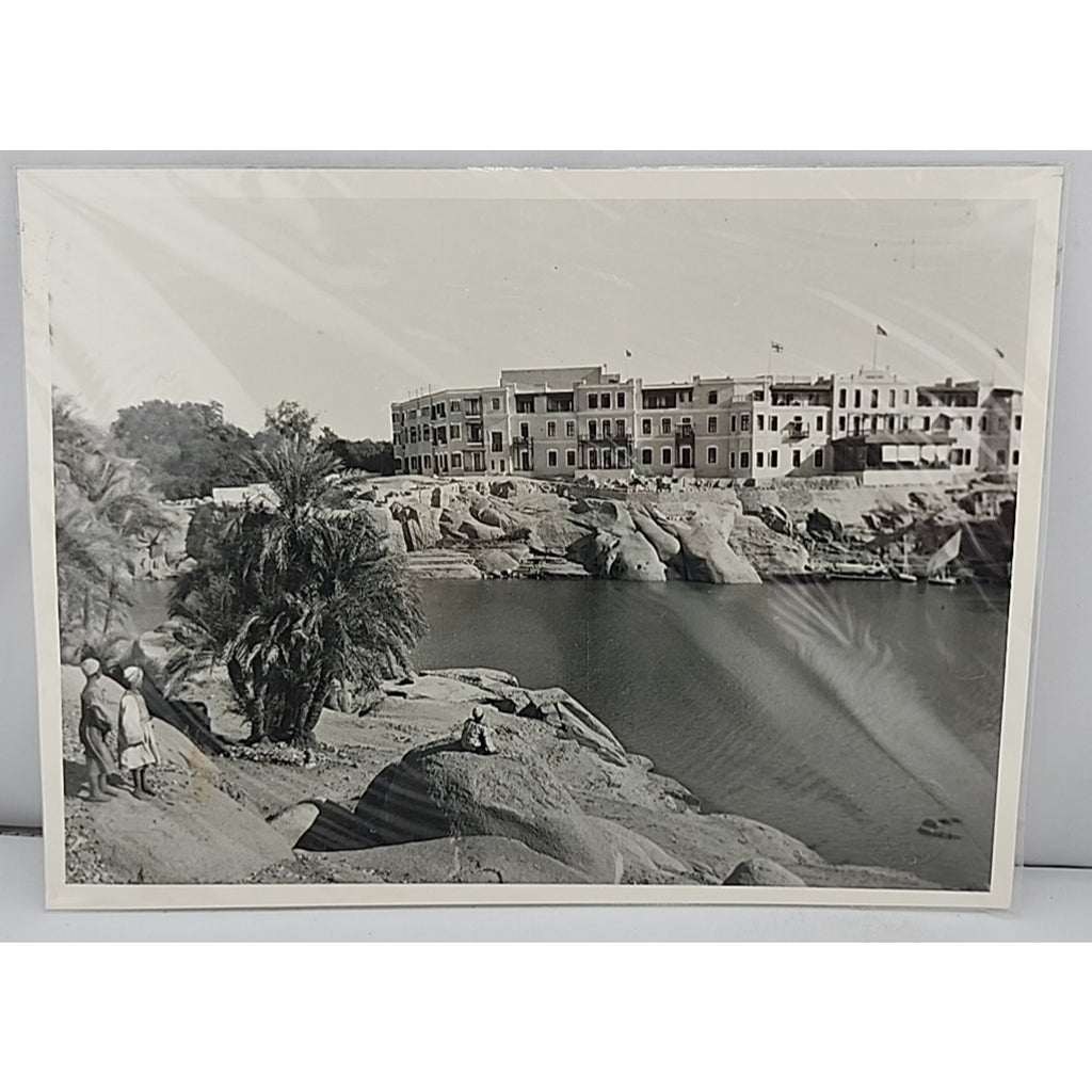 Cataract Hotel ASWAN Egypt RPPC Antique Nile River MacGillivray Photo ~1920s