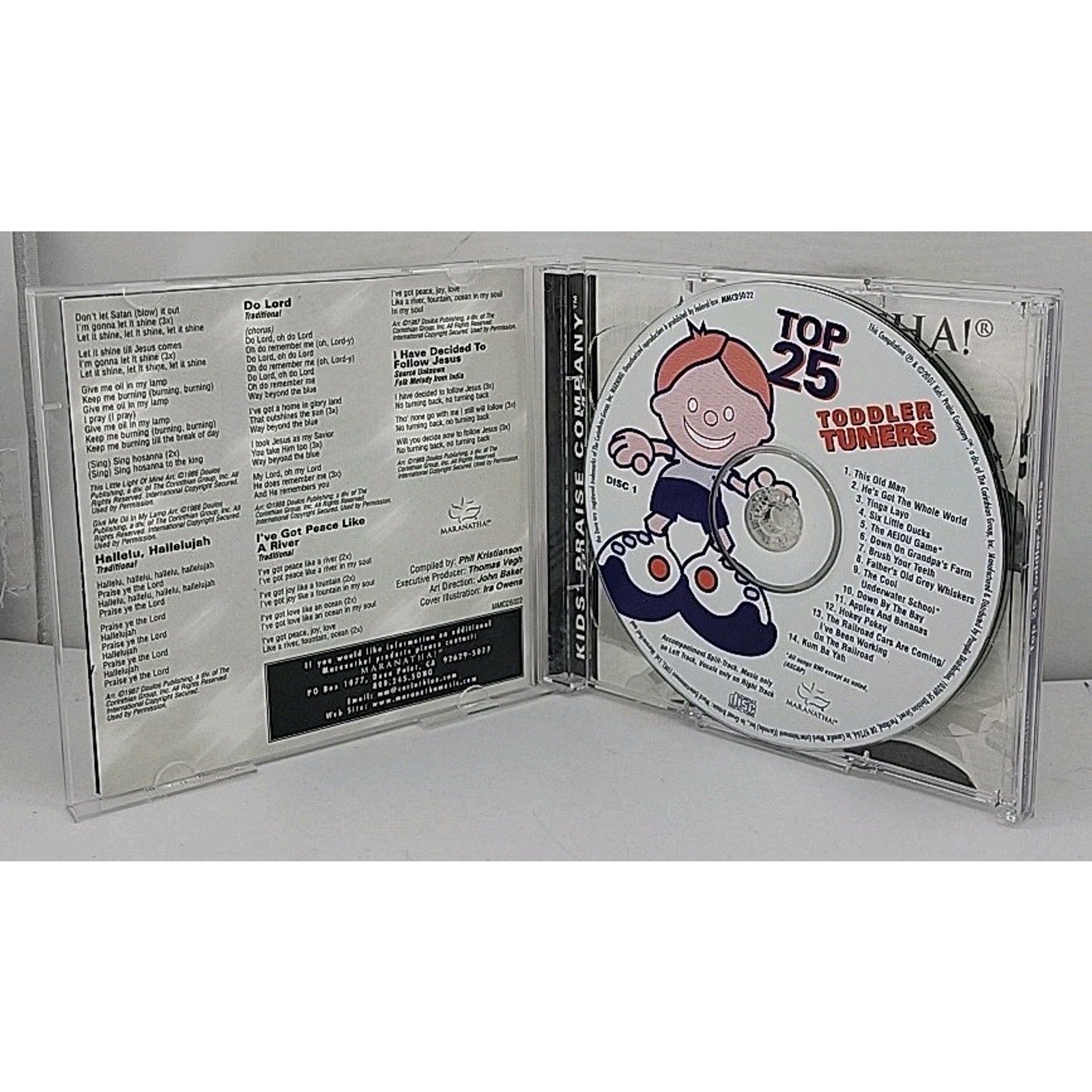 Top 25 Toddler Tunes by Various Artists (CD, Apr-2001, 2 Discs, Maranatha Music)
