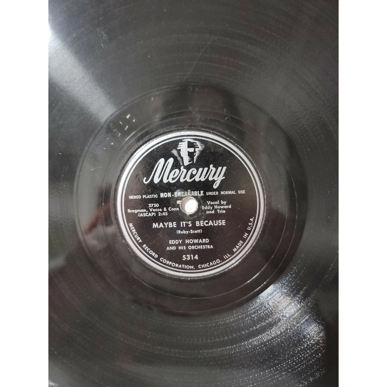 Eddy Howard - Tell Me Why / Maybe It's Because (Vinyl)