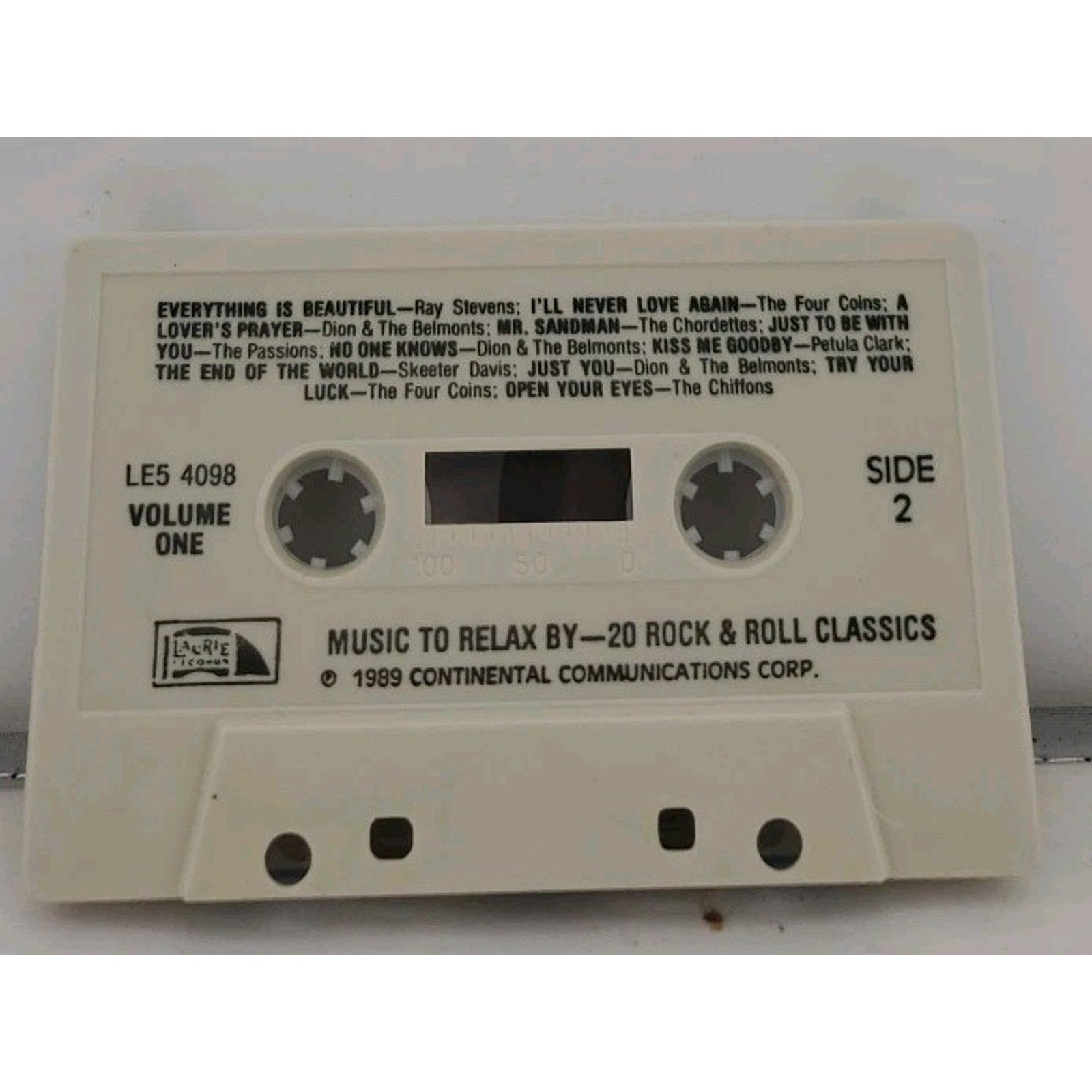 Music To Relax 20 Rock & Roll Classics (Cassette)