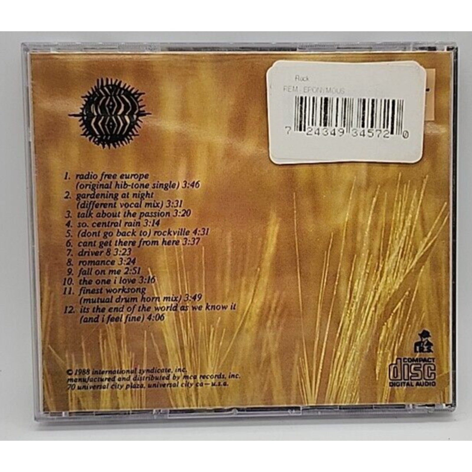 Eponymous by R.E.M. (CD, Jan-1998, I.R.S. Records (U.S.))