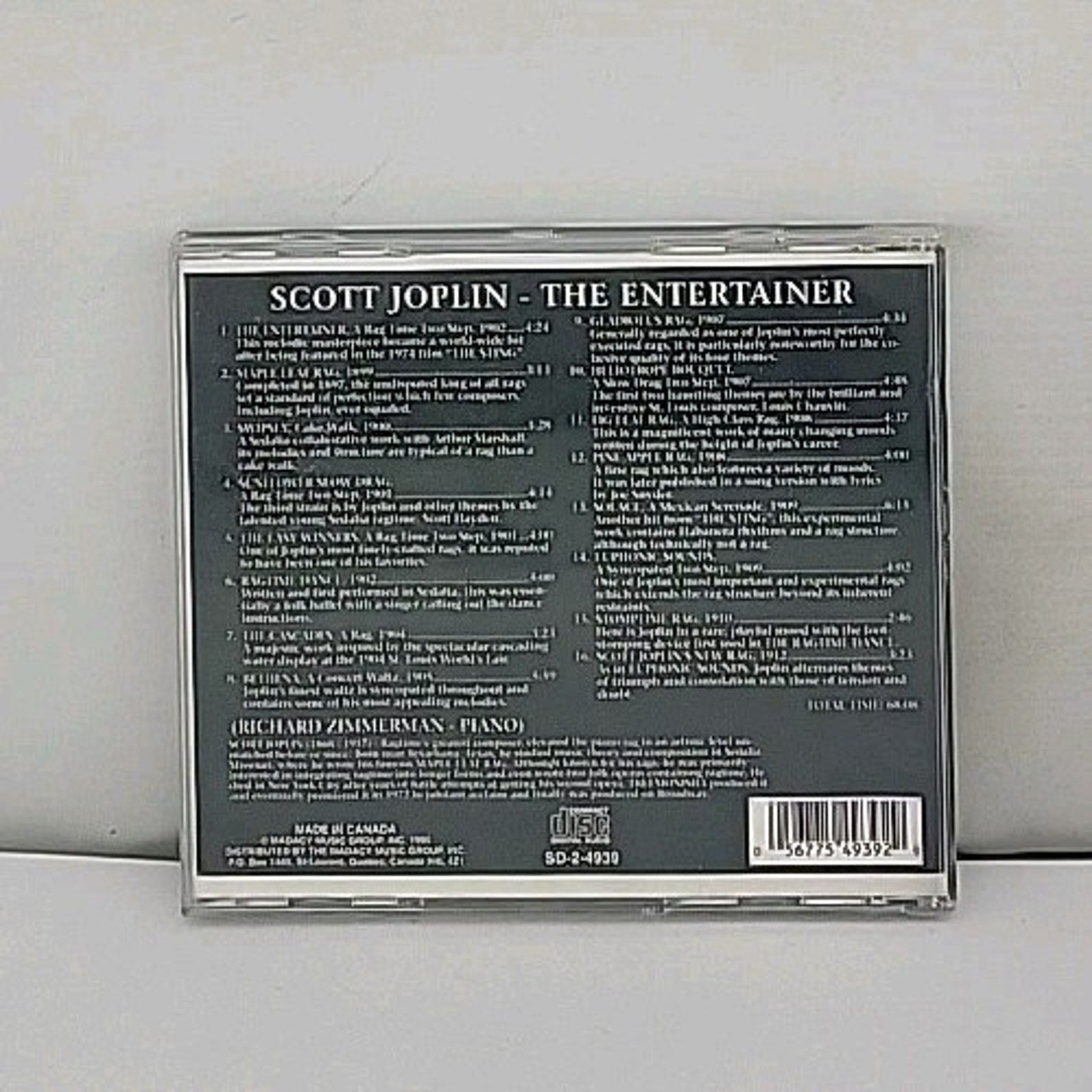 Entertainer by Scott Joplin (CD, 1995)