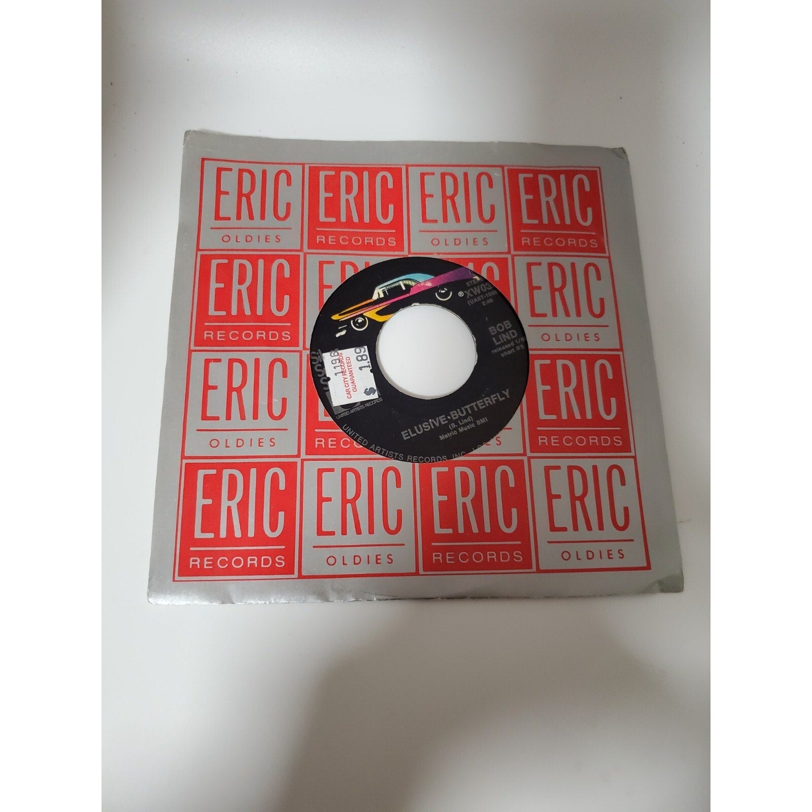 Bob Lund - Elusive Butterfly - 45RPM Record - Singles