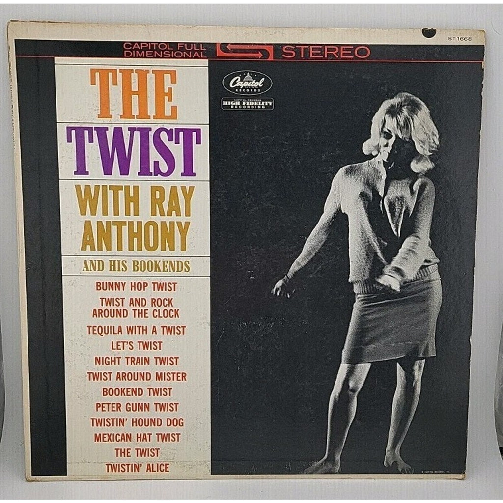 The Twist With Ray Anthony & His Bookends Capitol Records 33 RPM Vinyl Album LP