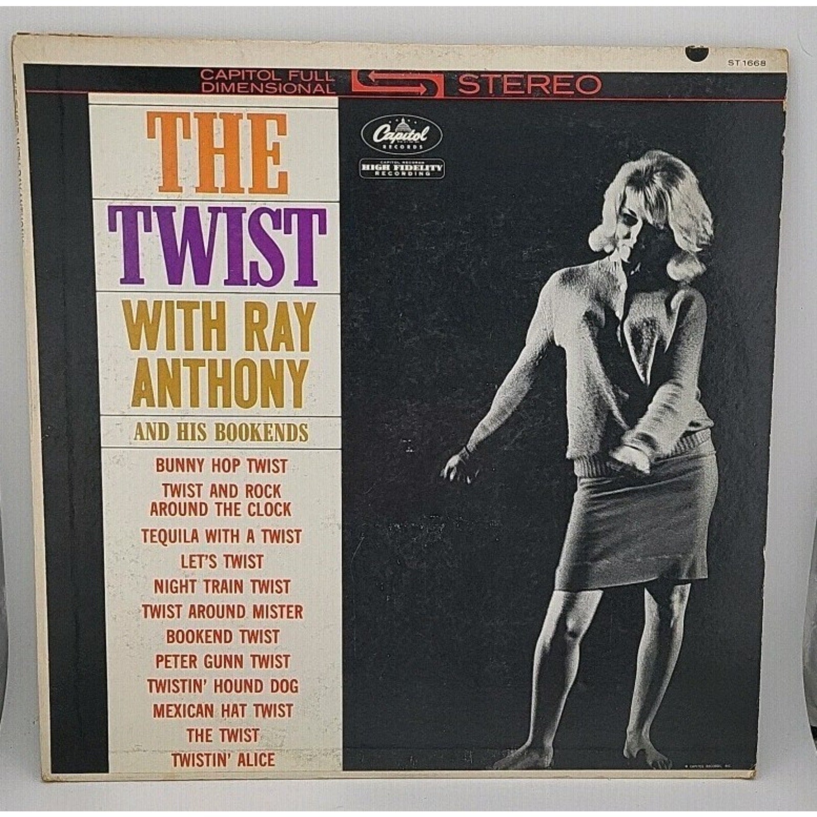 The Twist With Ray Anthony & His Bookends Capitol Records 33 RPM Vinyl Album LP