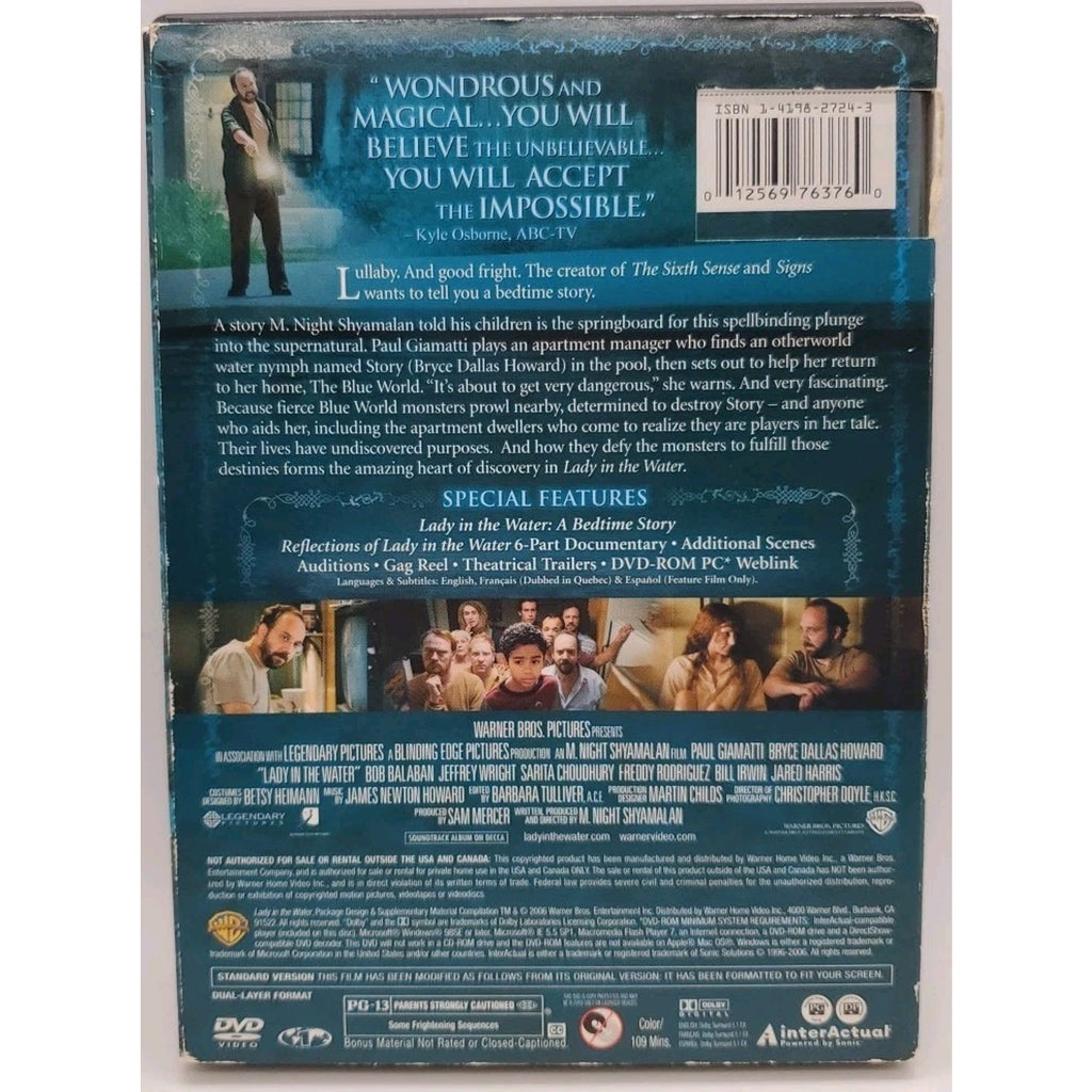 Lady in the Water (DVD, 2006)