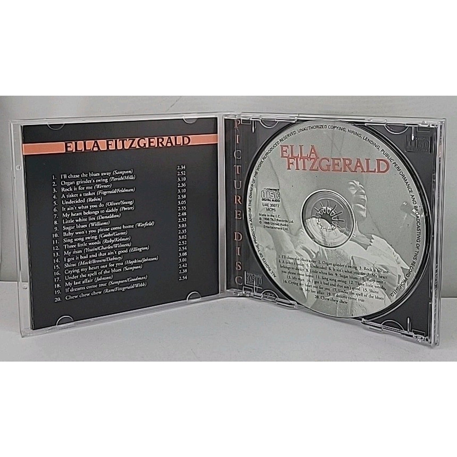 Ella Fitzgerald Members Edition Picture Disc CD