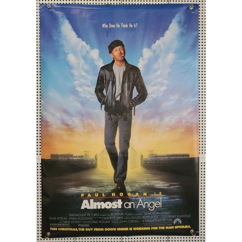 Paul Hogan Linda Kozlowski Almost An Angel Original Movie Poster 27x40 DS