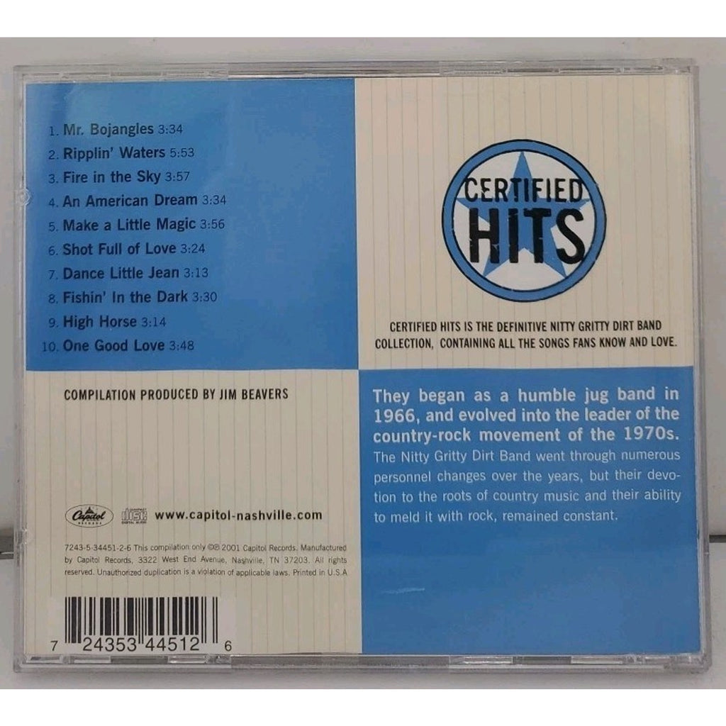 Certified Hits by The Nitty Gritty Dirt Band (CD, 2001)