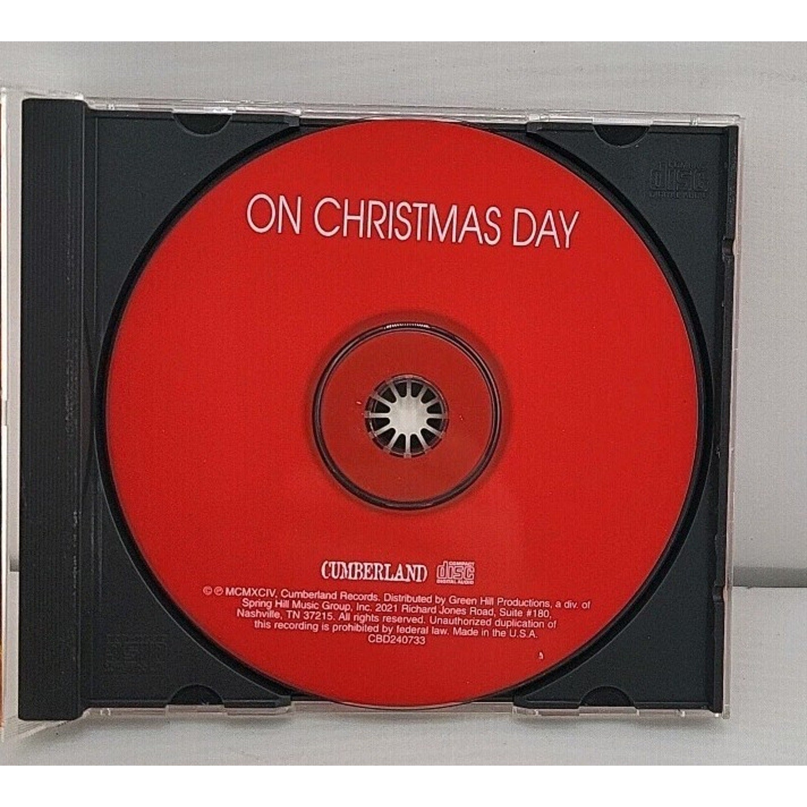 On Christmas Day (CD)