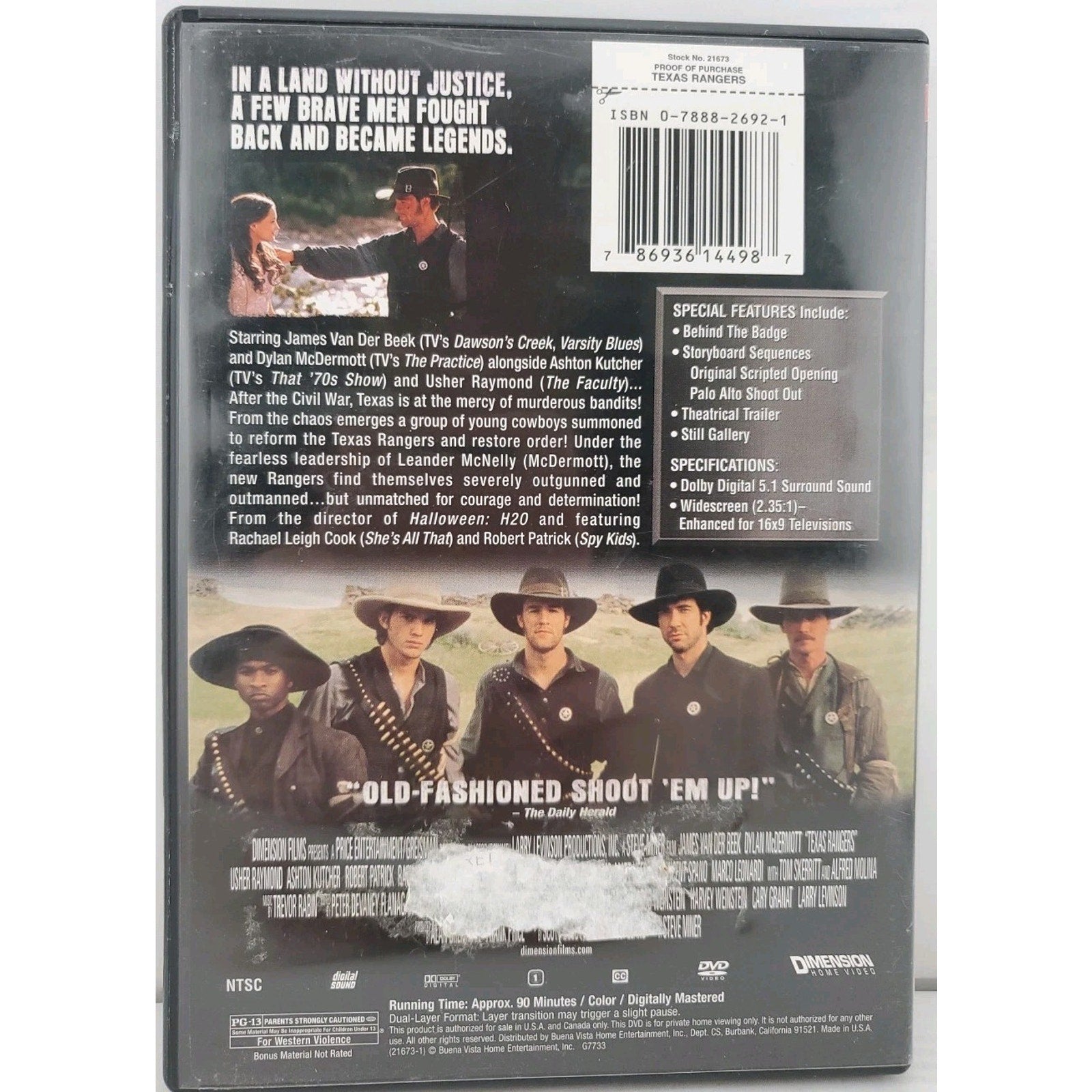 Texas Rangers (DVD, 2001)
