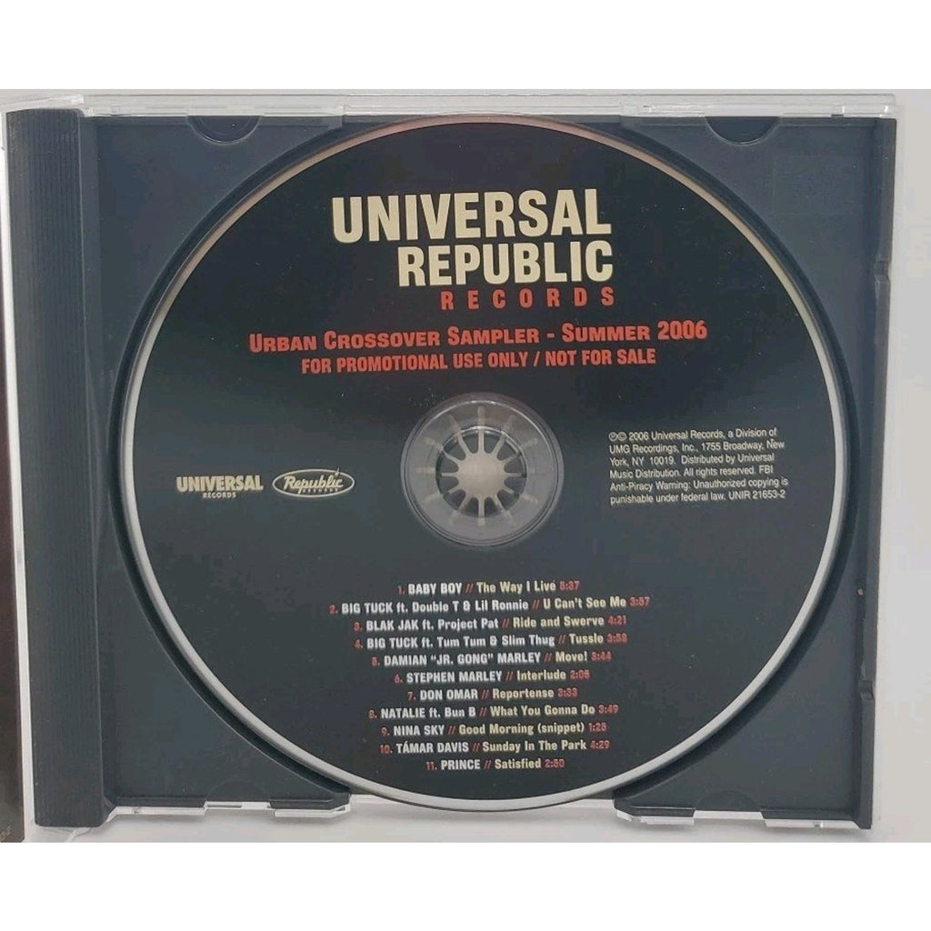 Urban Crossover Sampler - Summer 2006 Cd (Universal Republic Records)