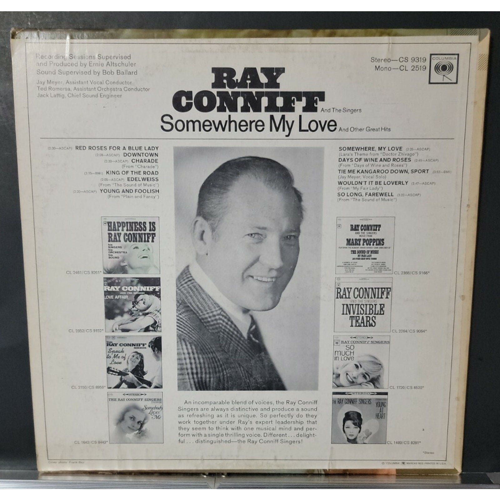 Ray Conniff And The Singers ‎– Somewhere My Love (Vinyl)