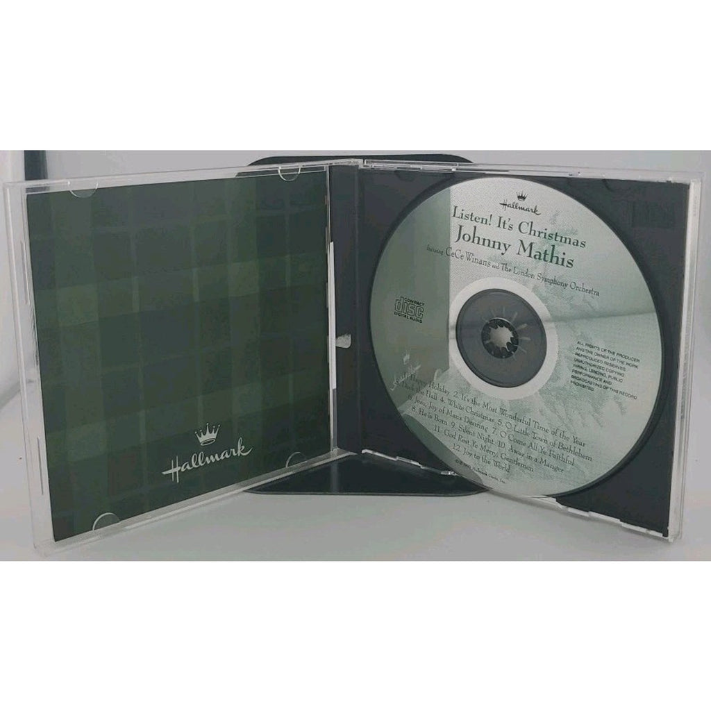 Listen! It's Christmas By Johnny Mathis - CeCe Winans (CD, 1999) Hallmark Cards