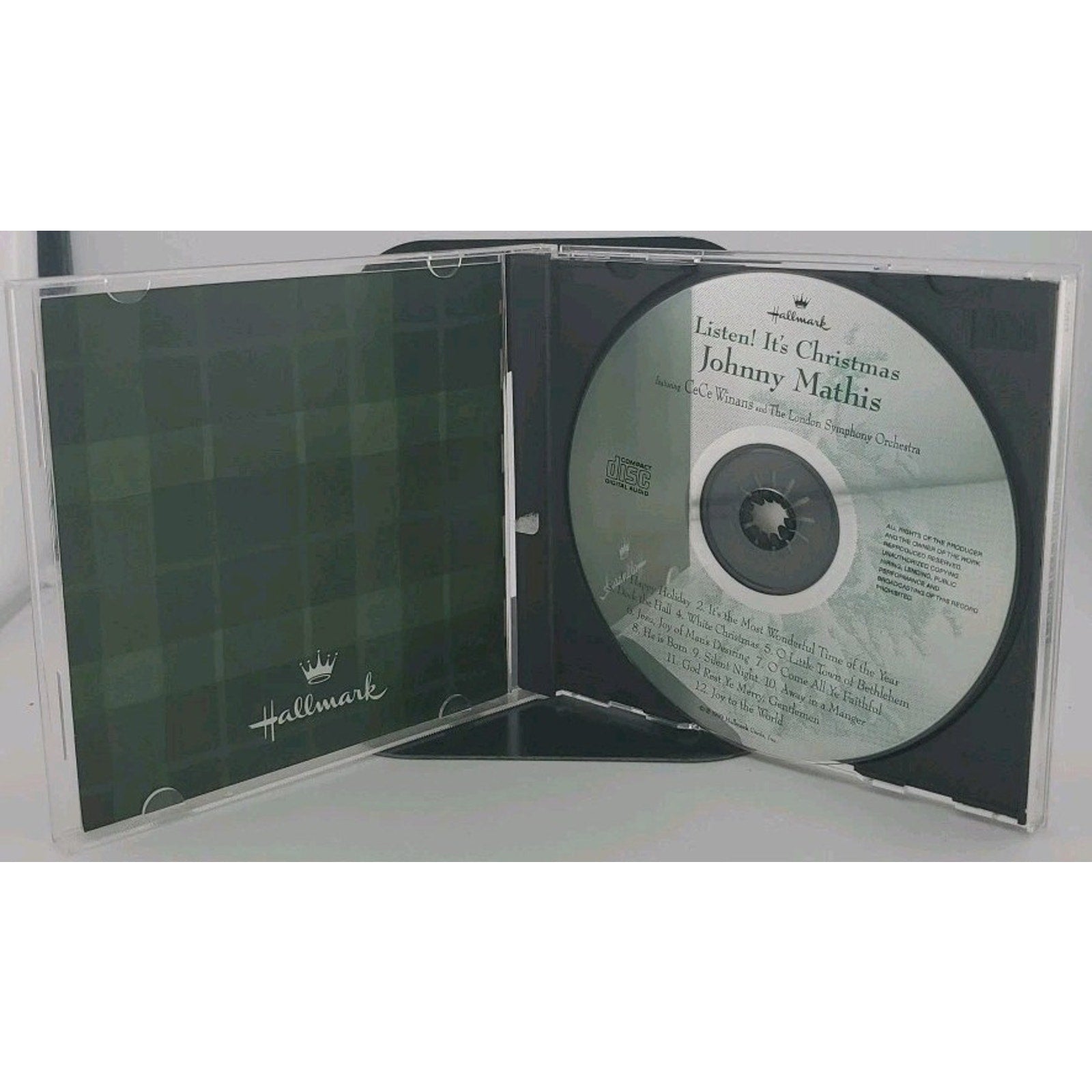 Listen! It's Christmas By Johnny Mathis - CeCe Winans (CD, 1999) Hallmark Cards