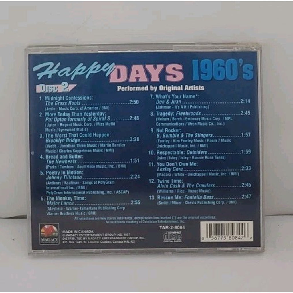 1960's Happy Days Various Artists Disc 2 (CD)