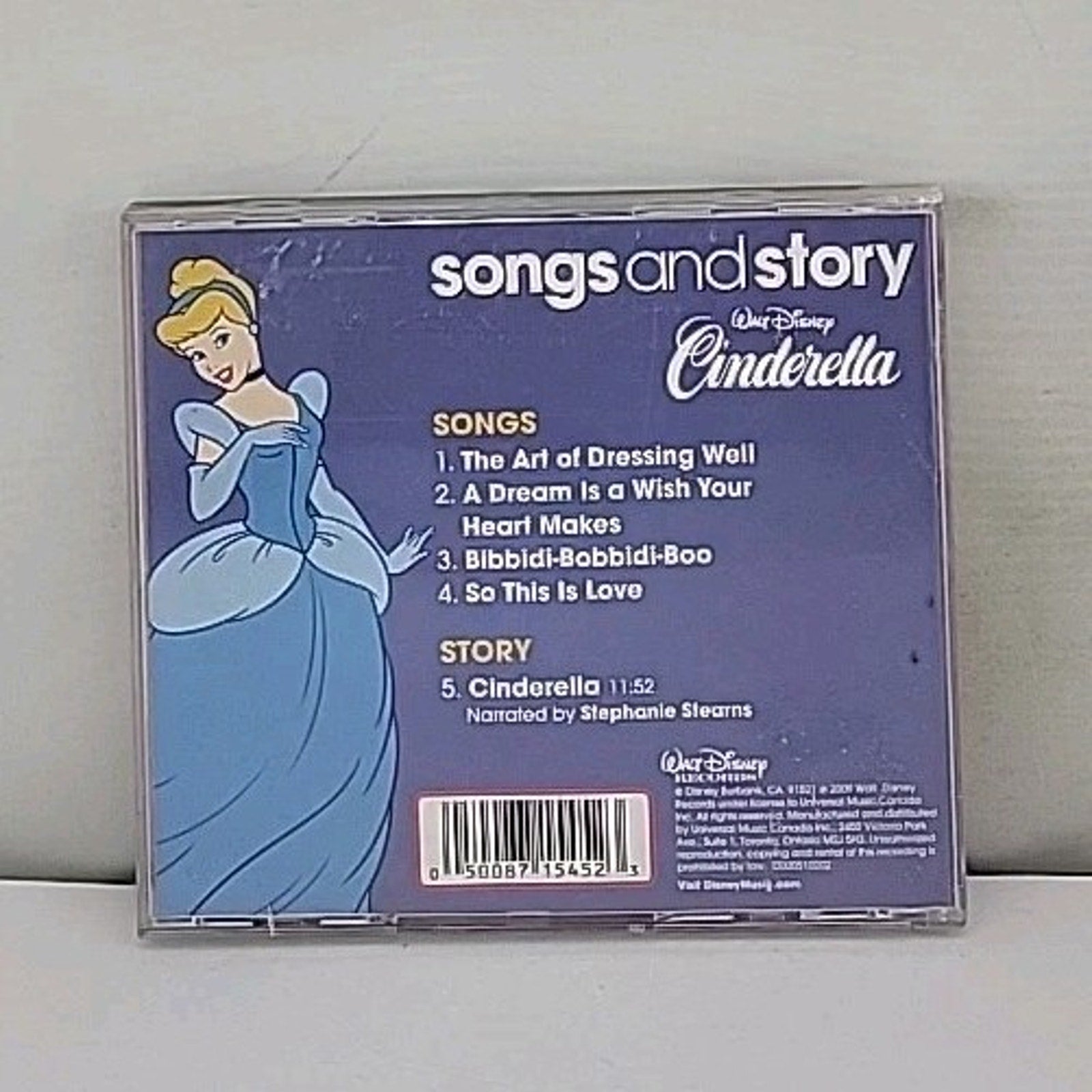 Songs and Story: Cinderella by Disney (CD, 2010)