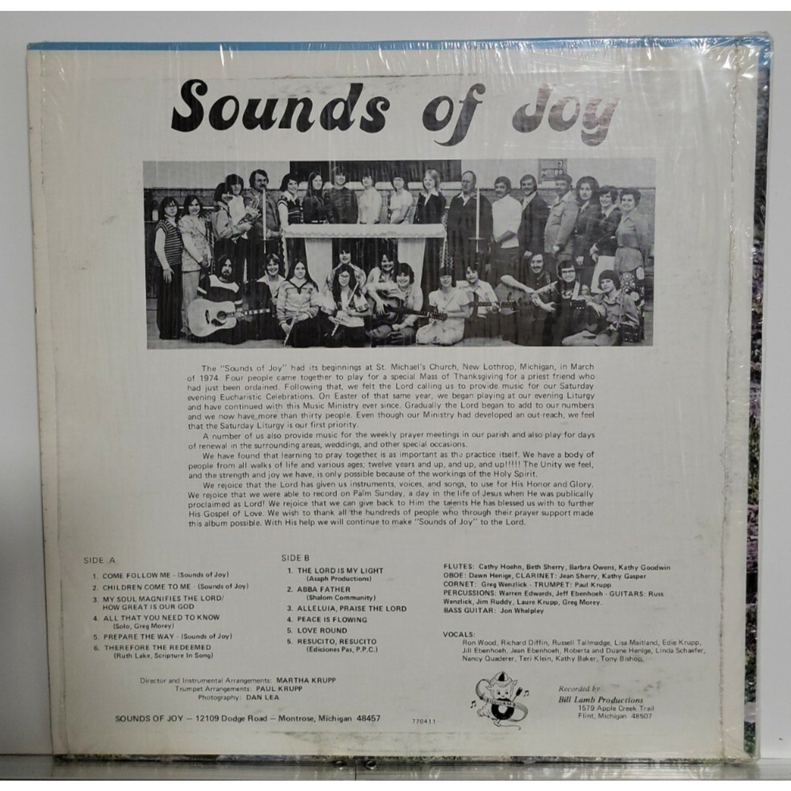 Sounds Of Joy - Michigan 1974 (Vinyl)