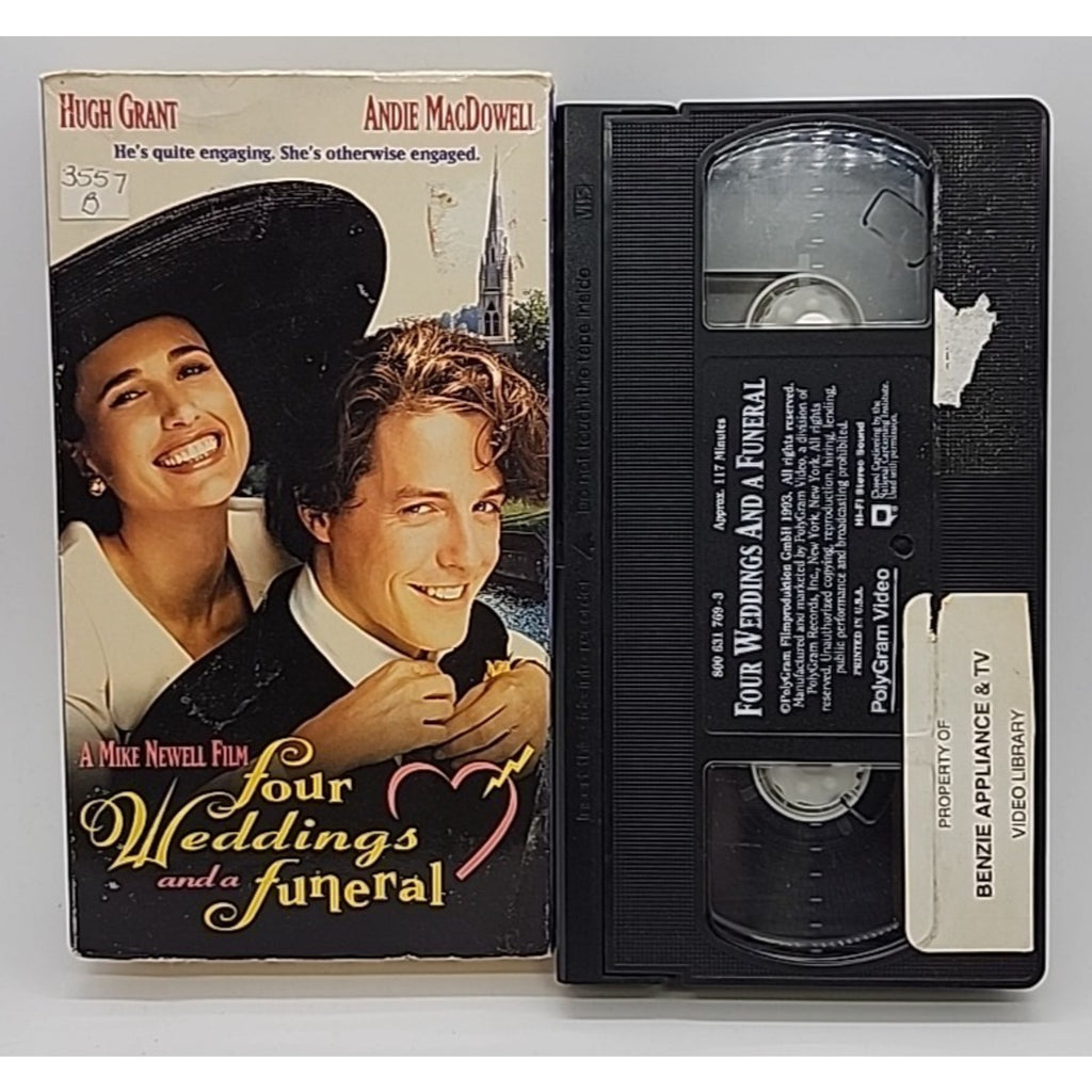 Four Weddings and a Funeral (VHS, 1994)