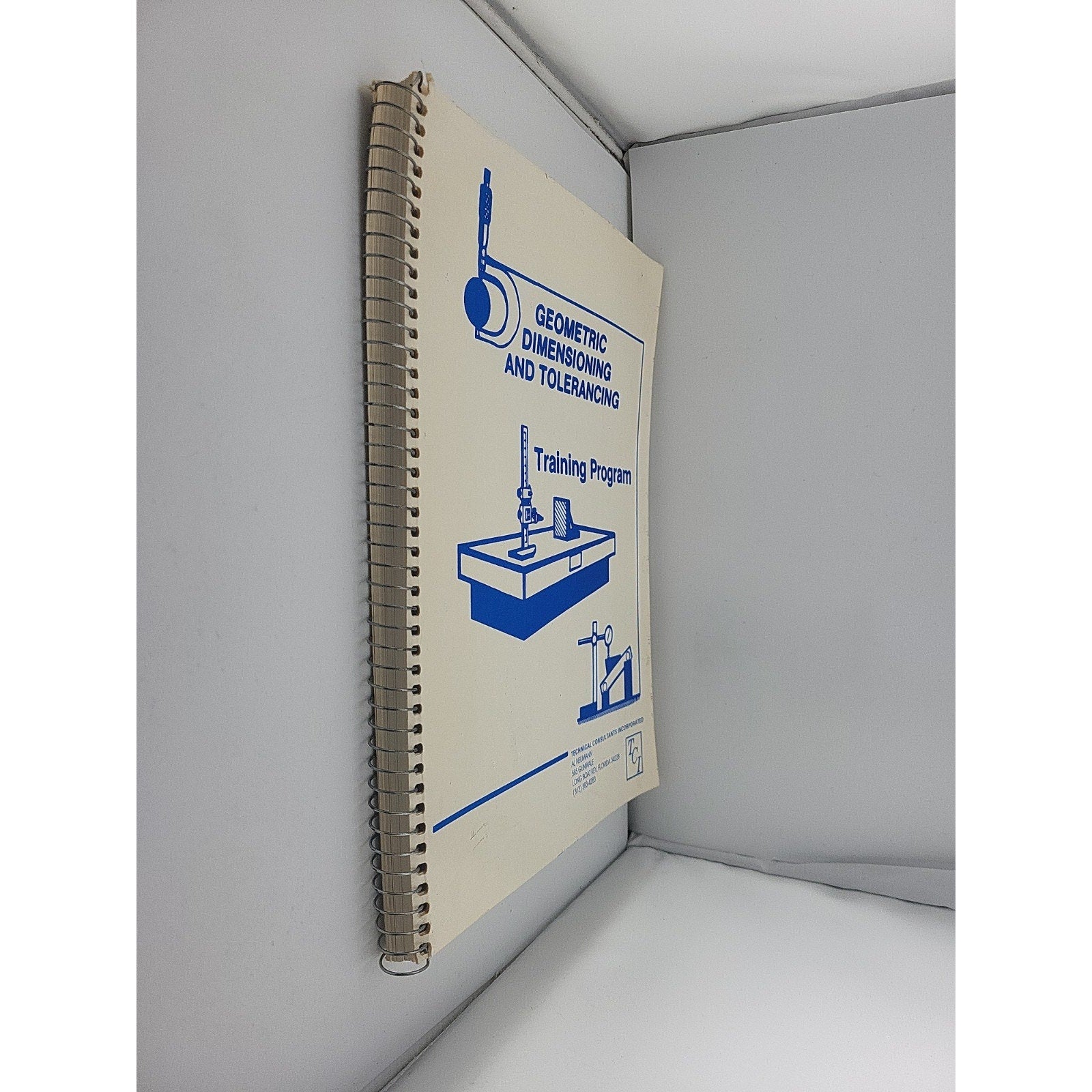 Geometric Dimensioning & Tolerancing Training Program Spiral Bound Book Vtg 1986