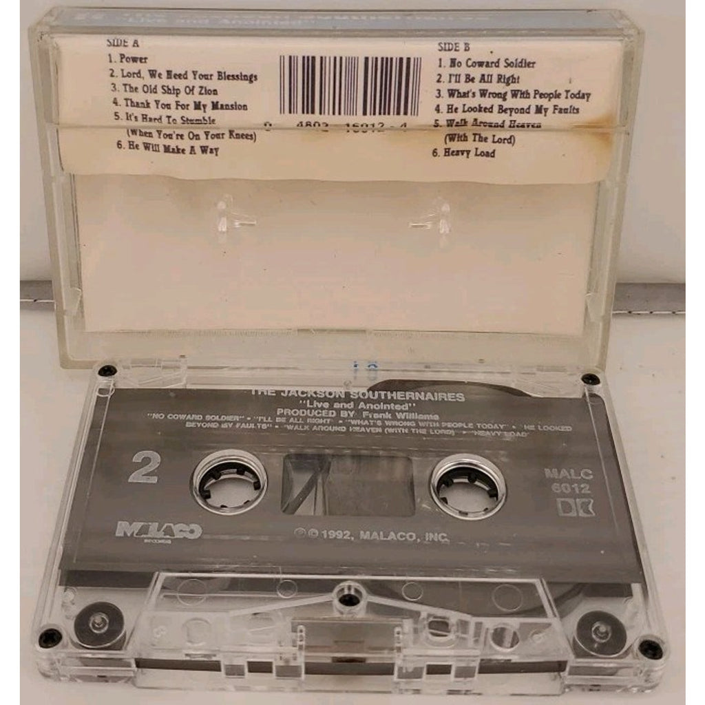 Live & Anointed by Jackson Southernaires (Cassette, 1992)