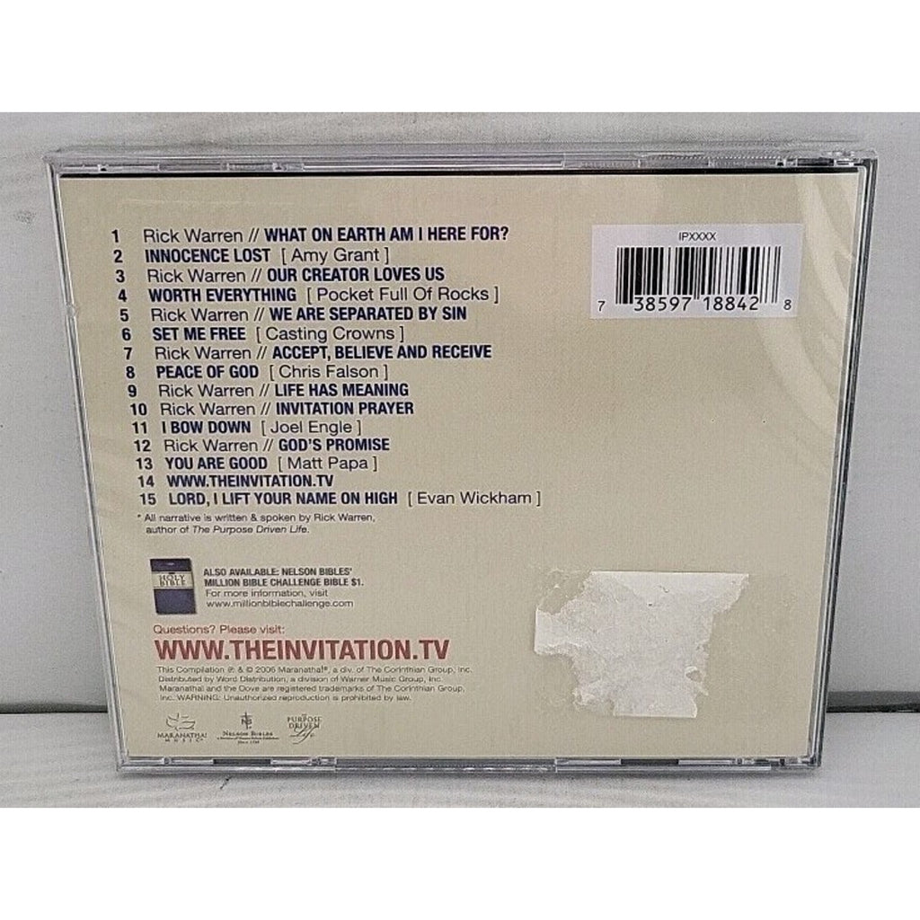 The Invitation - Narrated by Rick Warren CD *Brand New*