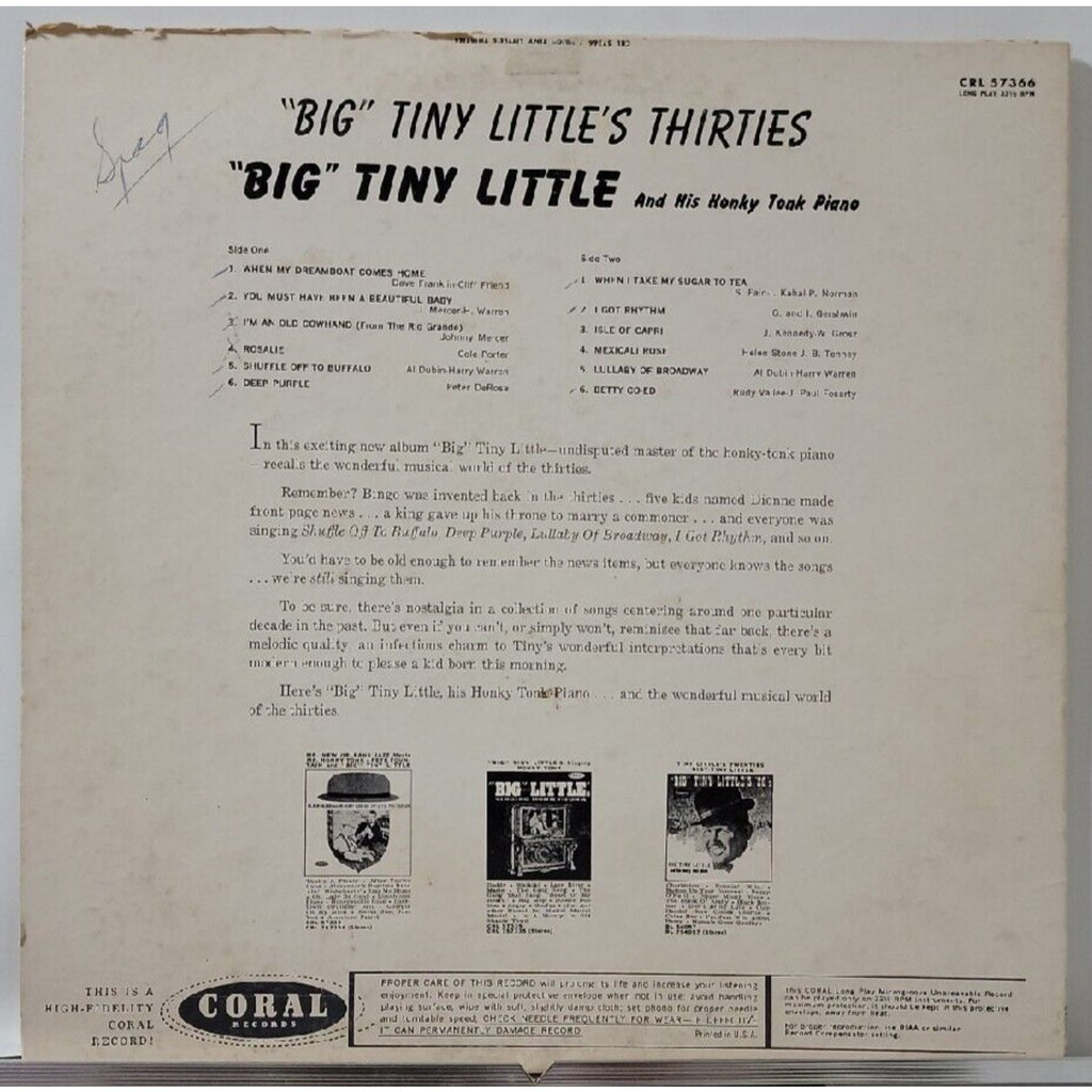 Big Tiny Little’s Thirties - CRL 57366 (Record)