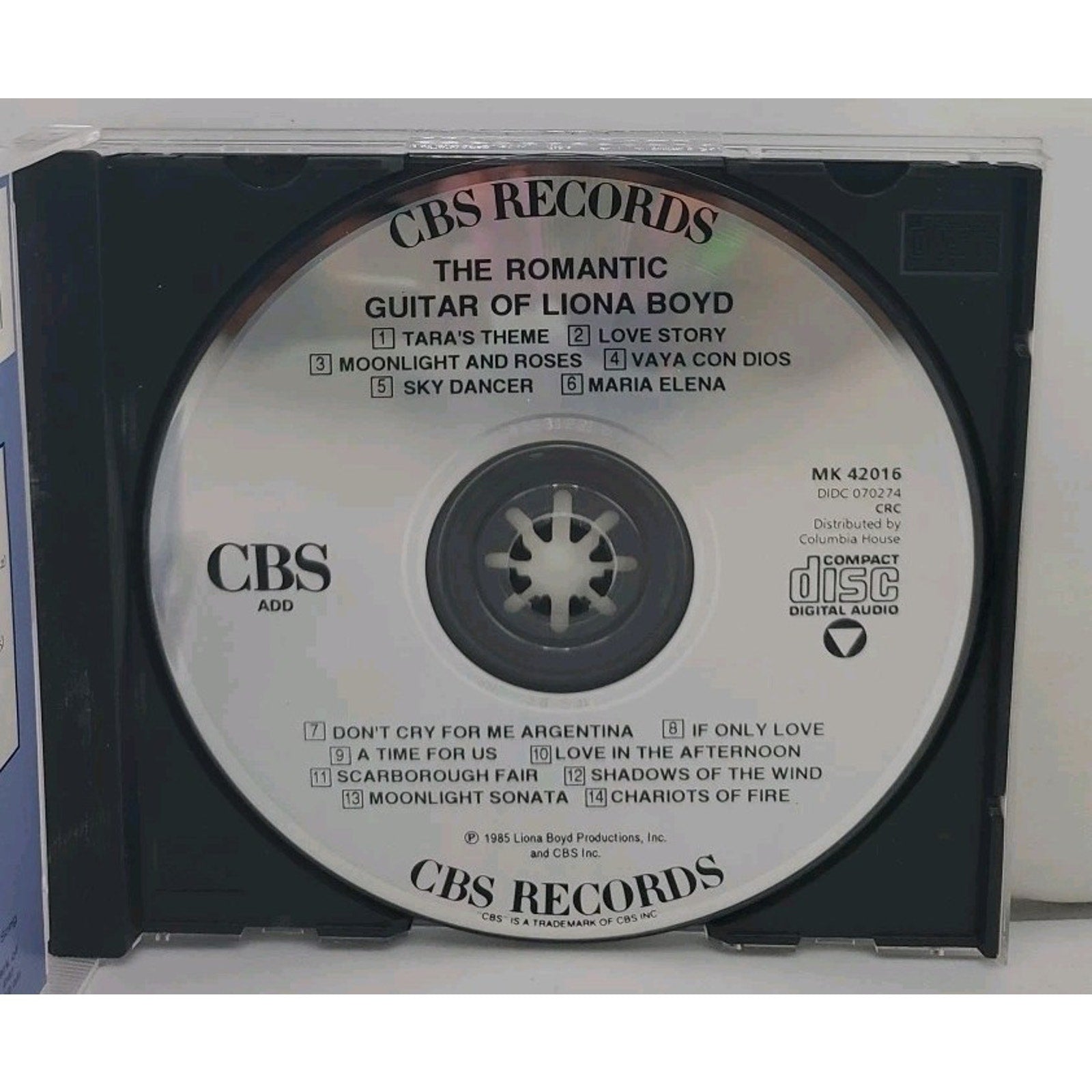 CBS The Romantic Guitar of Liona Boyd CD 1985