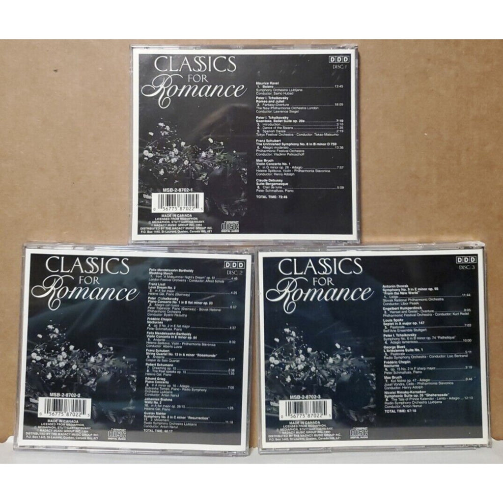 Various Artists : Classics for Romance CDs