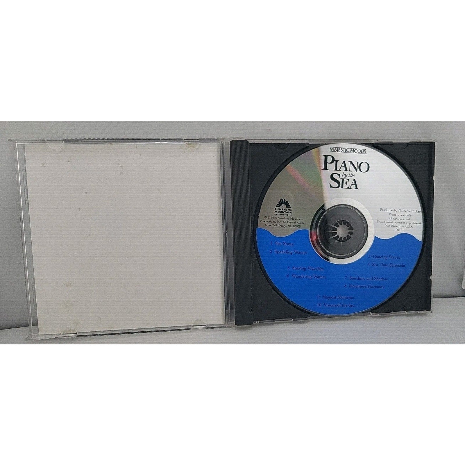 Piano By The Sea Audio CD 1995 Majestic Moods Music Relaxation Instrumental