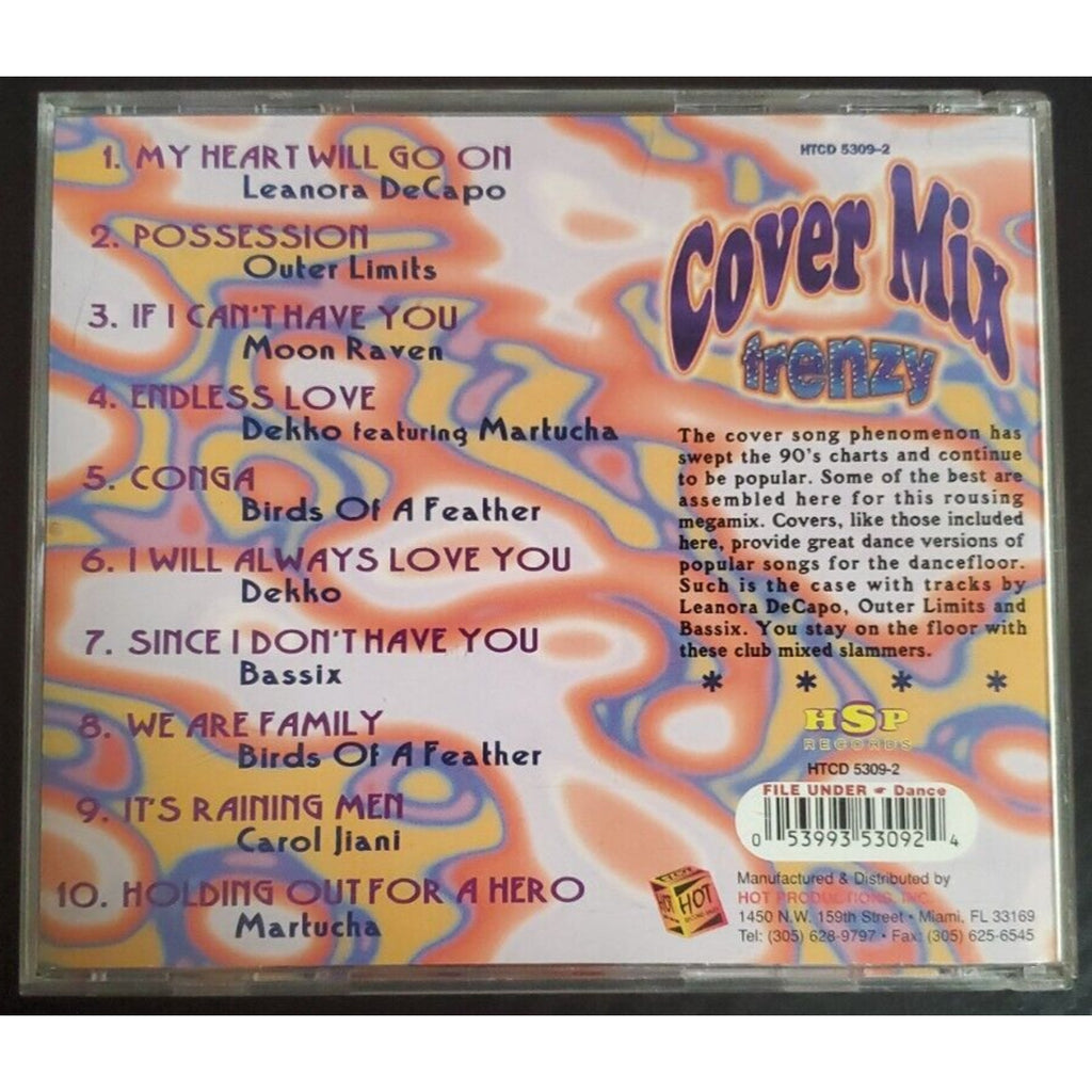 The Ultimate Cover Mix Frenzy by Various Artists (CD, Sep-1998, Hot Productions)