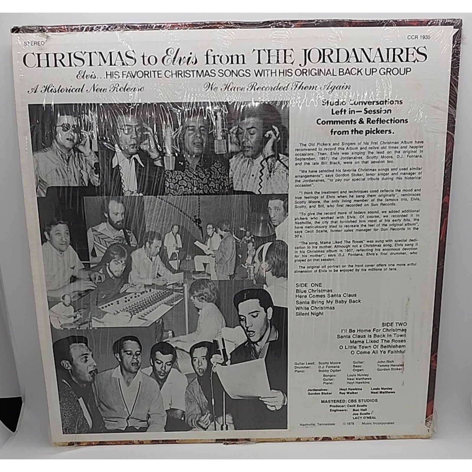 Christmas To Elvis From The Jordanaires (Record)
