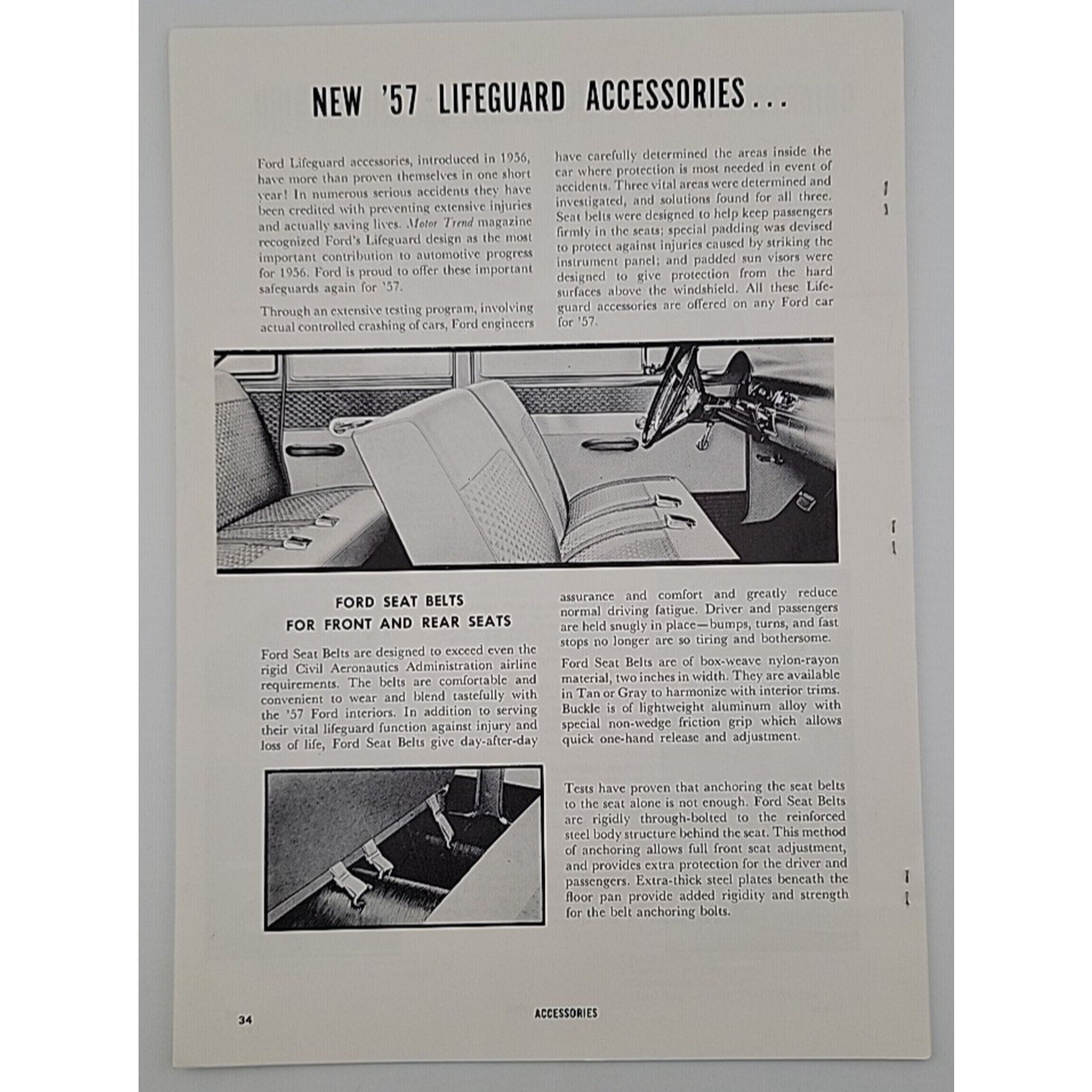 The New '57 Thunderbird Brochure