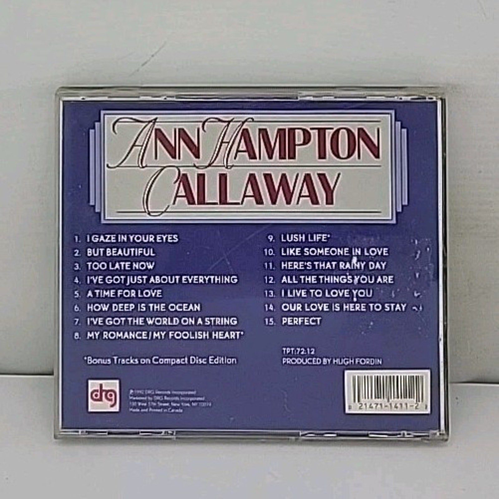 Ann Hampton Callaway by Ann Hampton Callaway (CD, 1992)