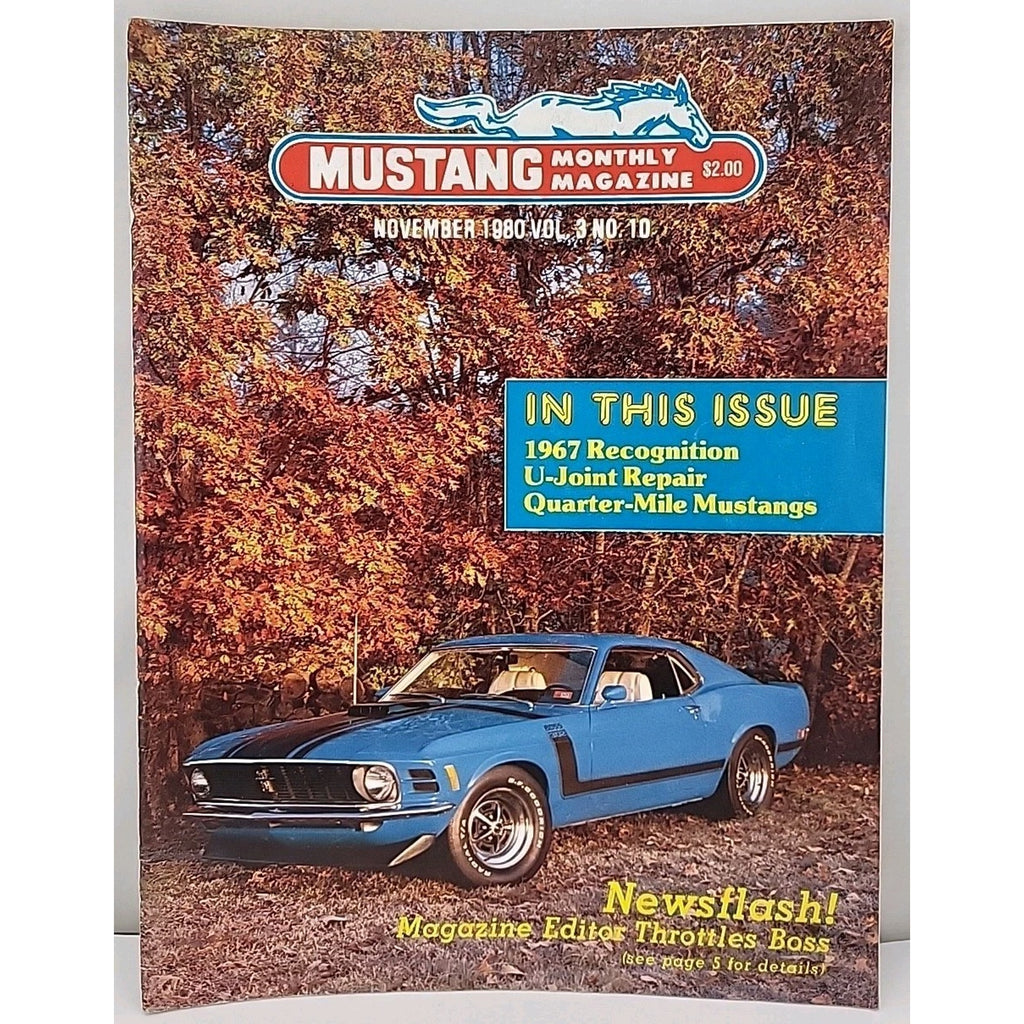 Mustang Monthly Magazine - November 1980 - Vol.3 No. 10