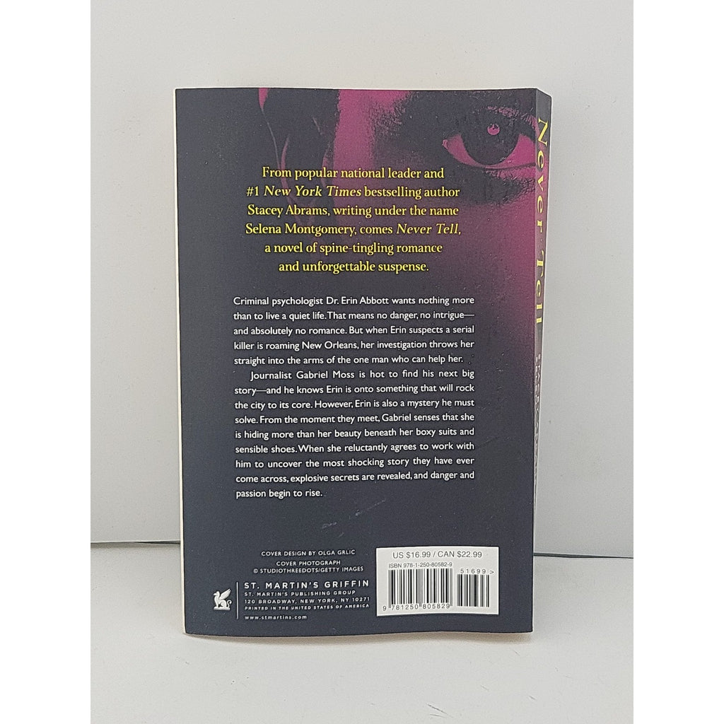 Never Tell by Stacey Abrams (2022, Trade Paperback)