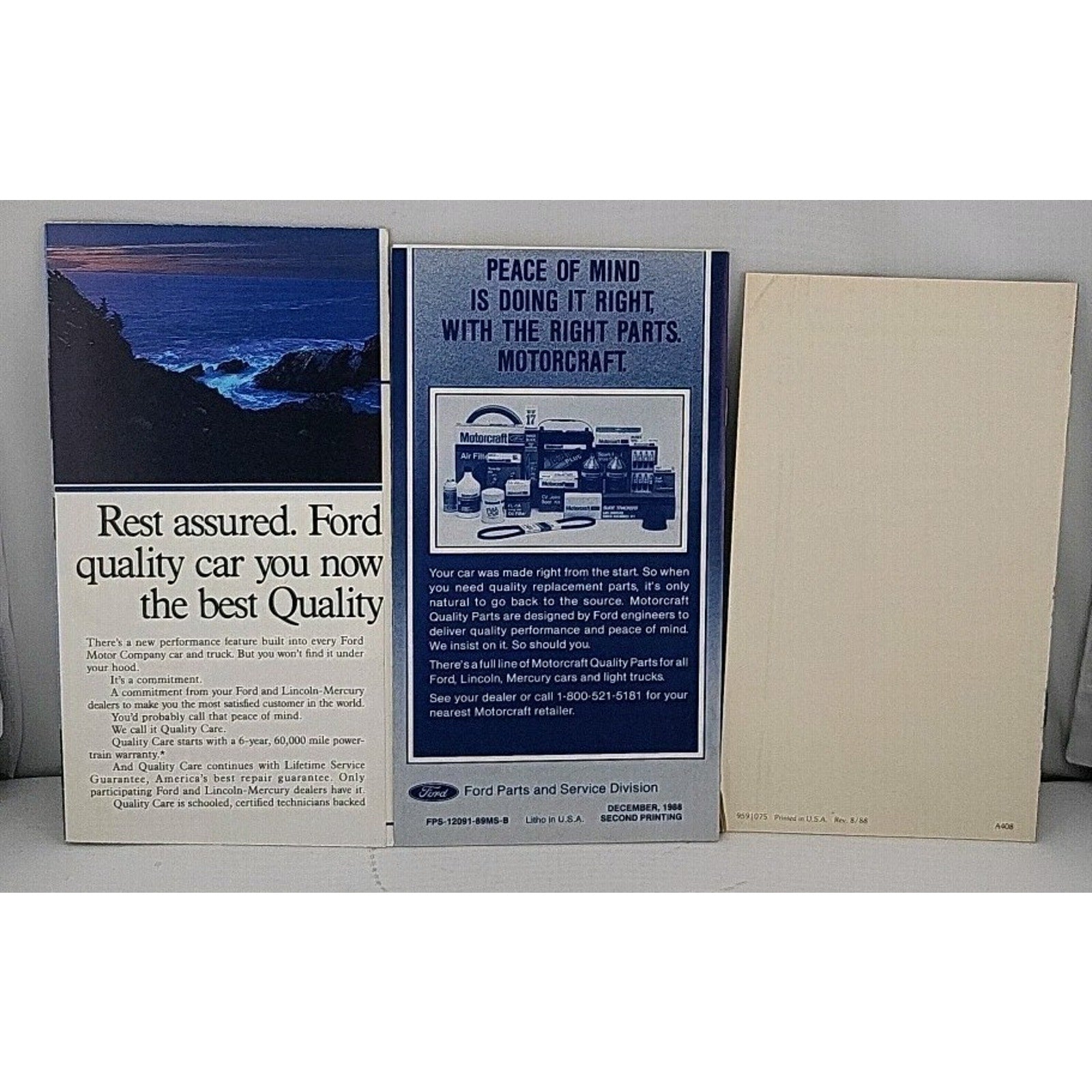 1989 Mercury Cougar Owners Operators Drivers Guide Manual Book Glovebox