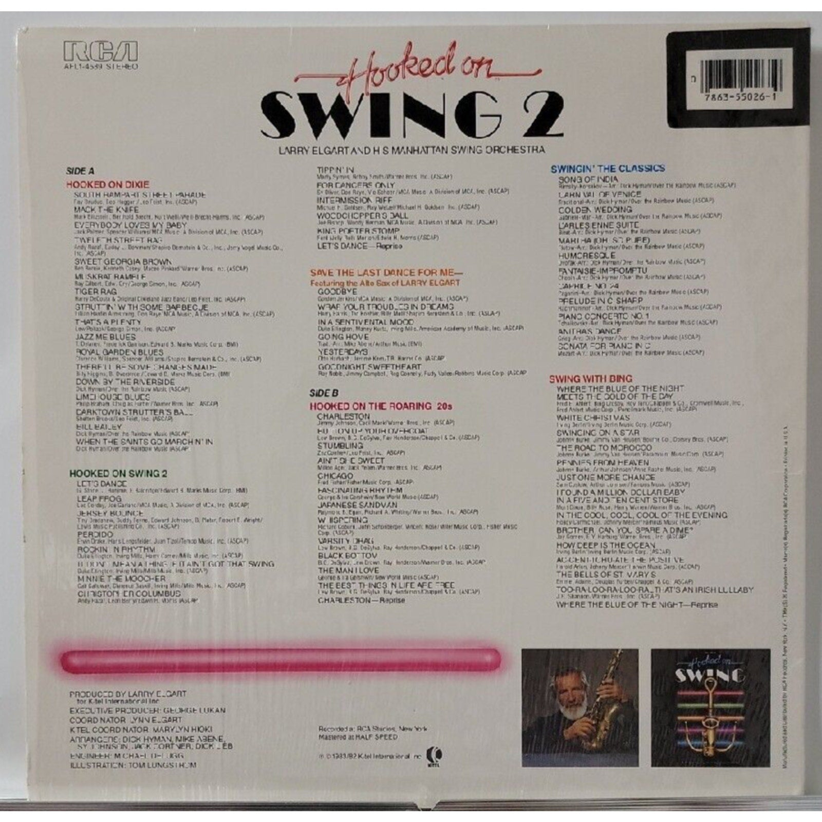 "Hooked on Swing 2" Larry Elgart & Manchester Swing Orch. AYL1-5026 (Record)