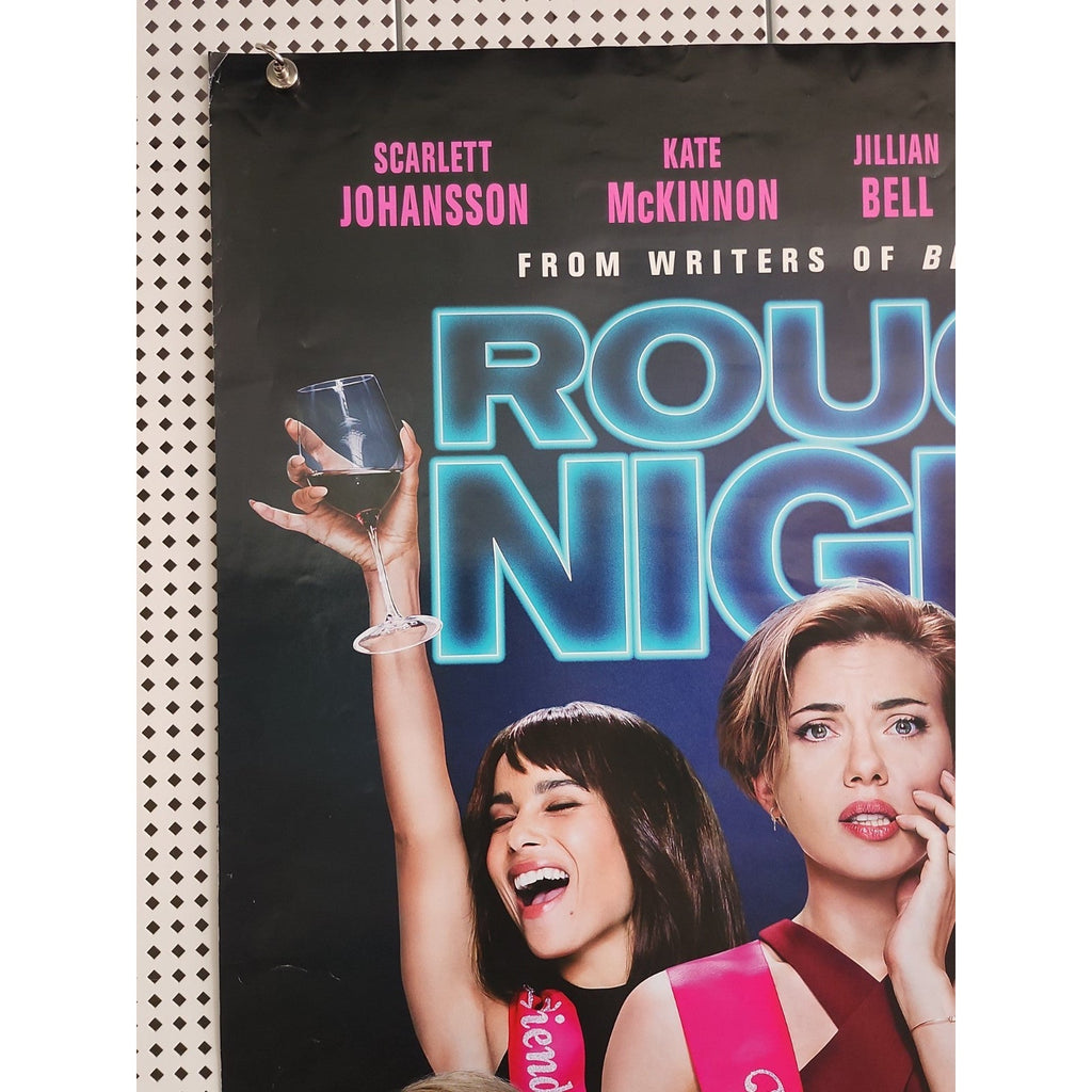 Rough Night Movie Poster 2 Sided ORIGINAL 27x40 Scarlett Johansson Kate McKinnon