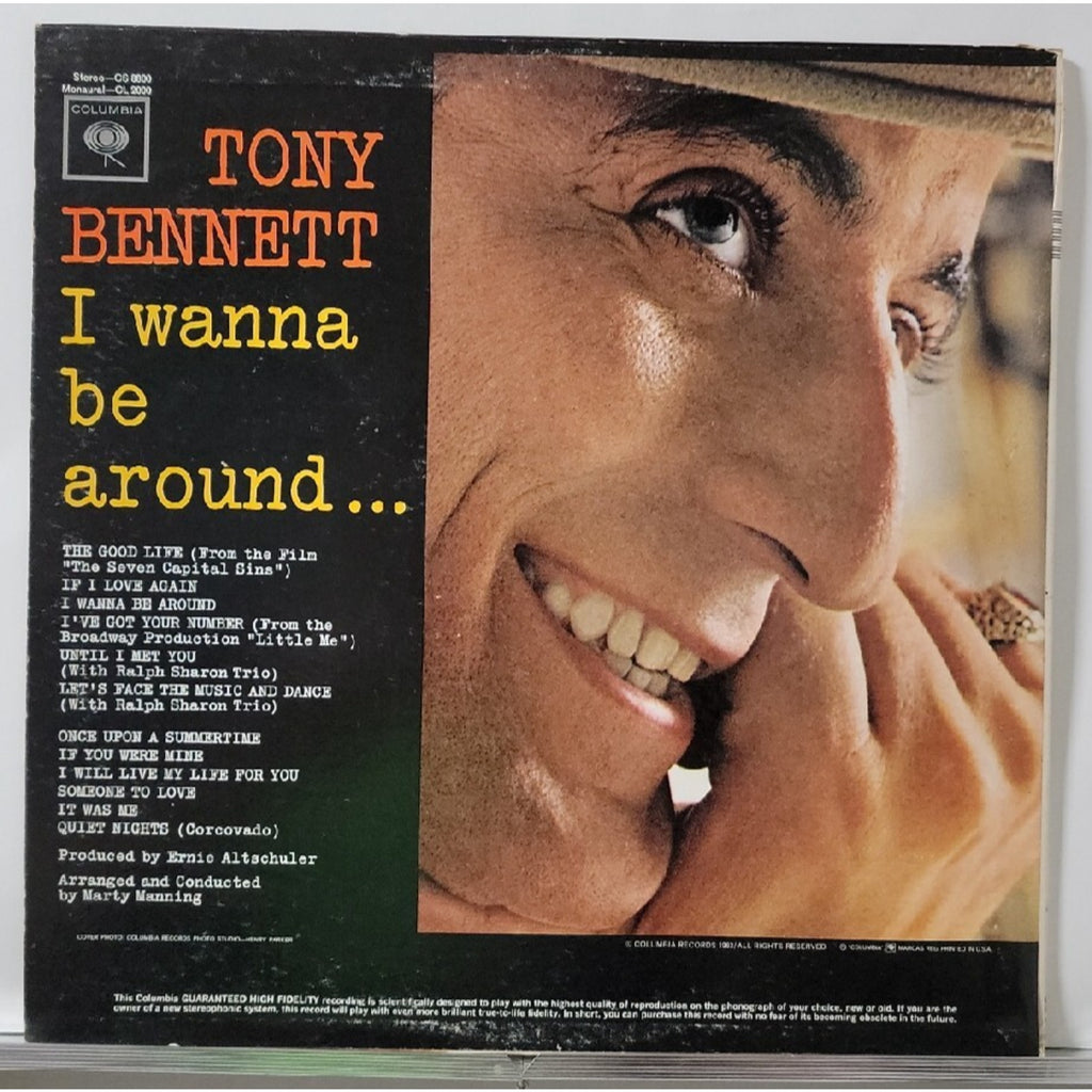 Tony Bennett – I Wanna Be Around... (Columbia – CS 8800) (Record)