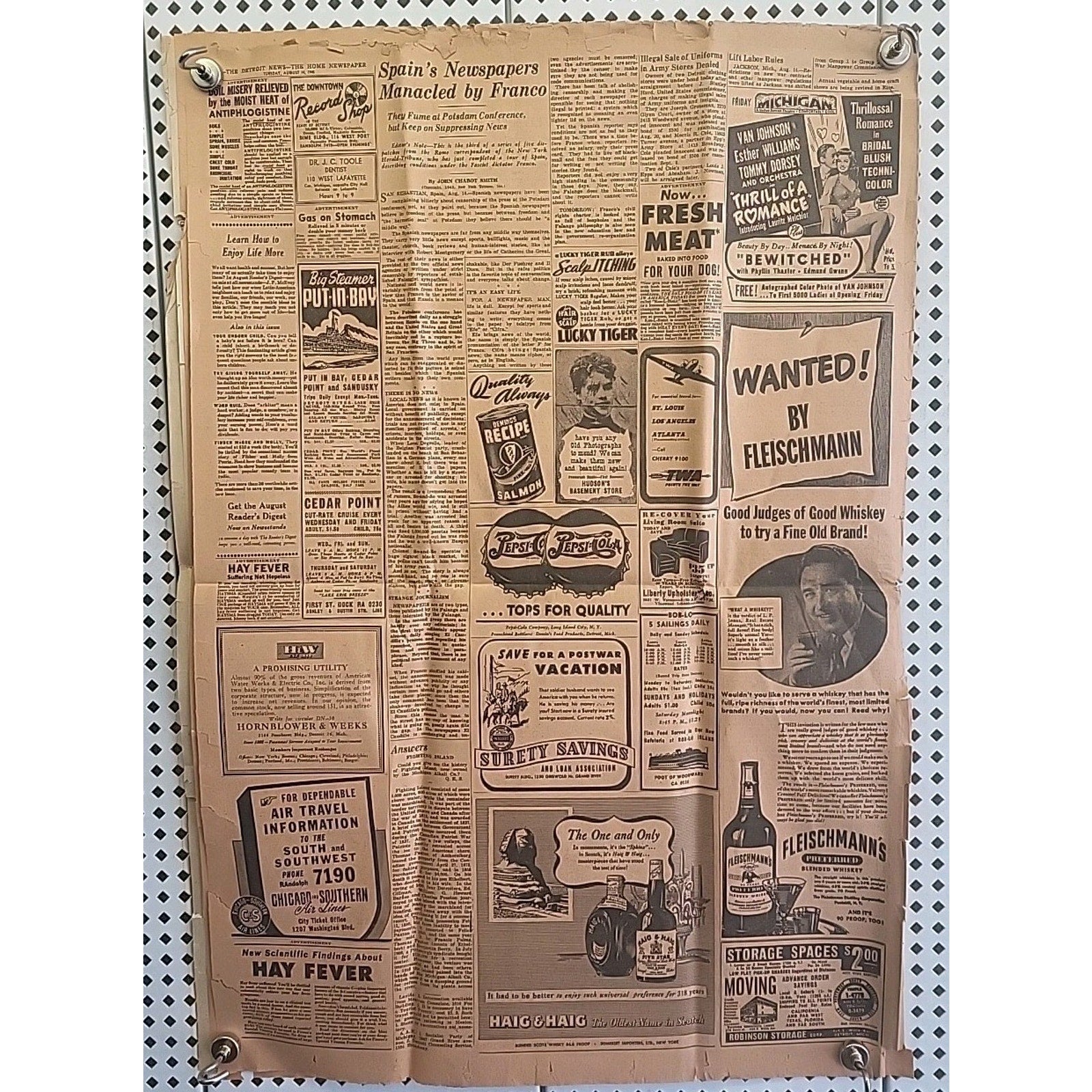 The Detroit News: Truman's Proclamation-- War Ends! - August 14 1945