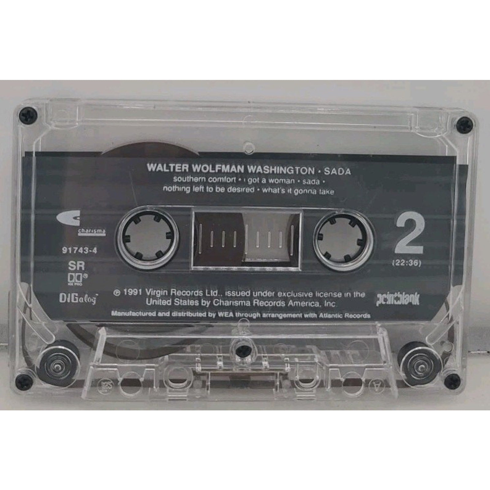 Sada by Walter "Wolfman" Washington (Cassette, Aug-1991, Charisma)