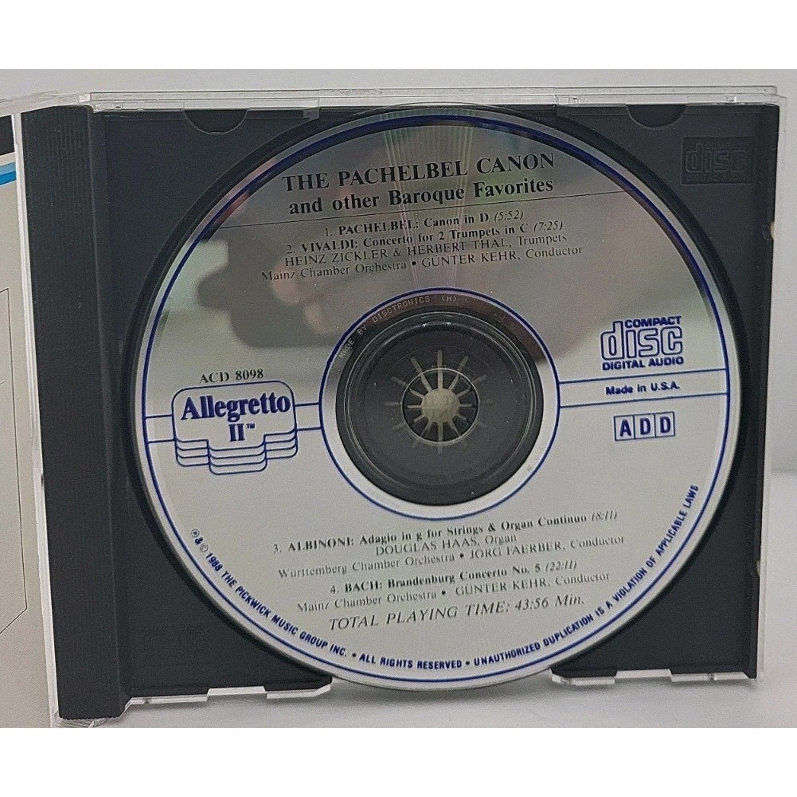 Pachelbel Canon & Others by Various (CD, 1992)