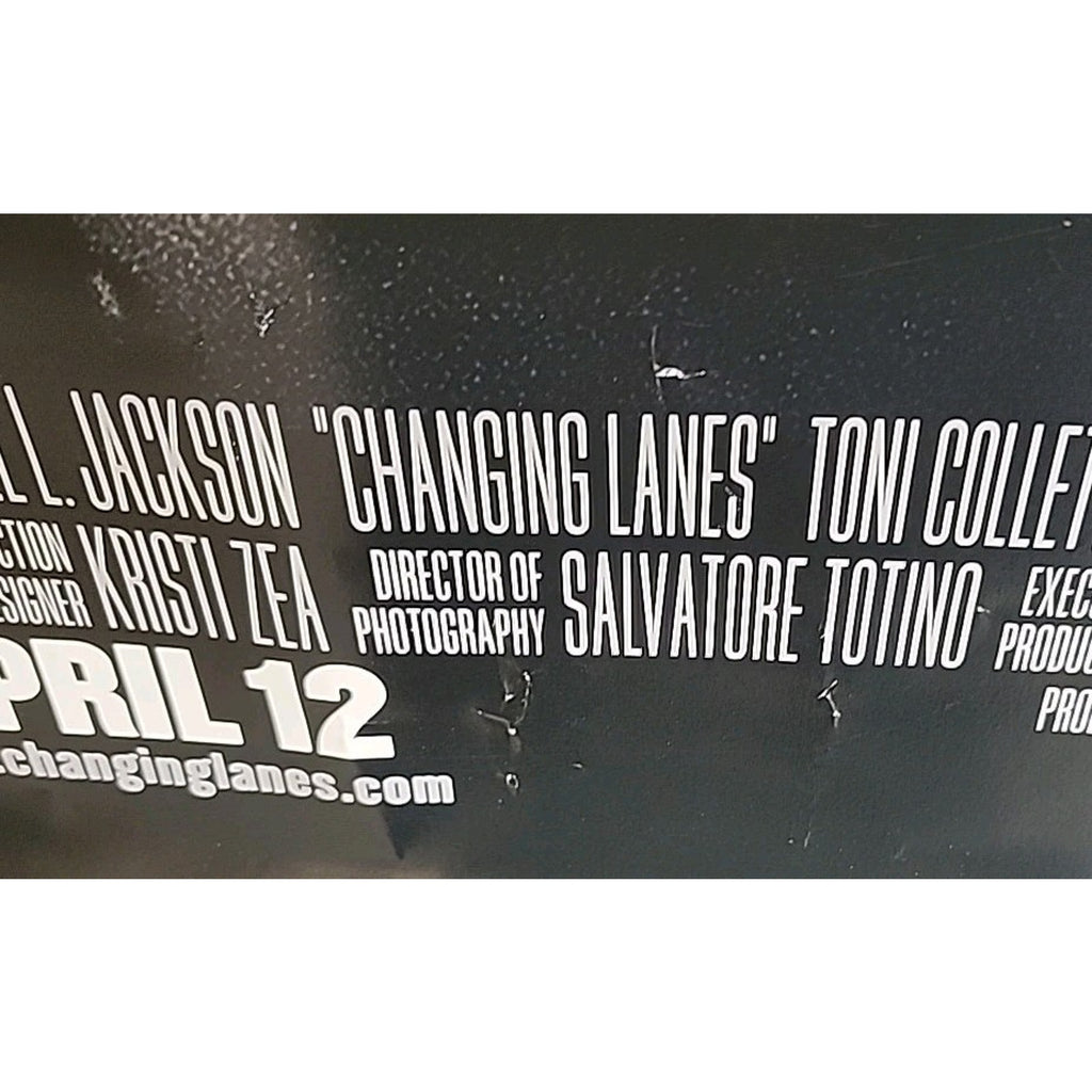 Changing Lanes 27x40 Original Double Sided One Sheet Movie Poster